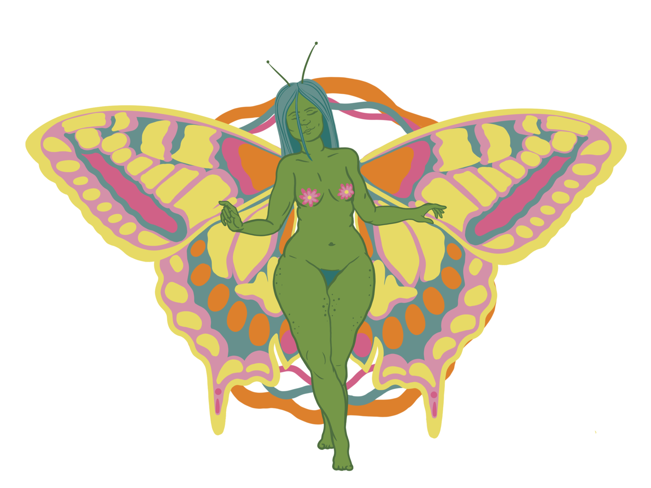 Butterfly Babe Vinyl Sticker