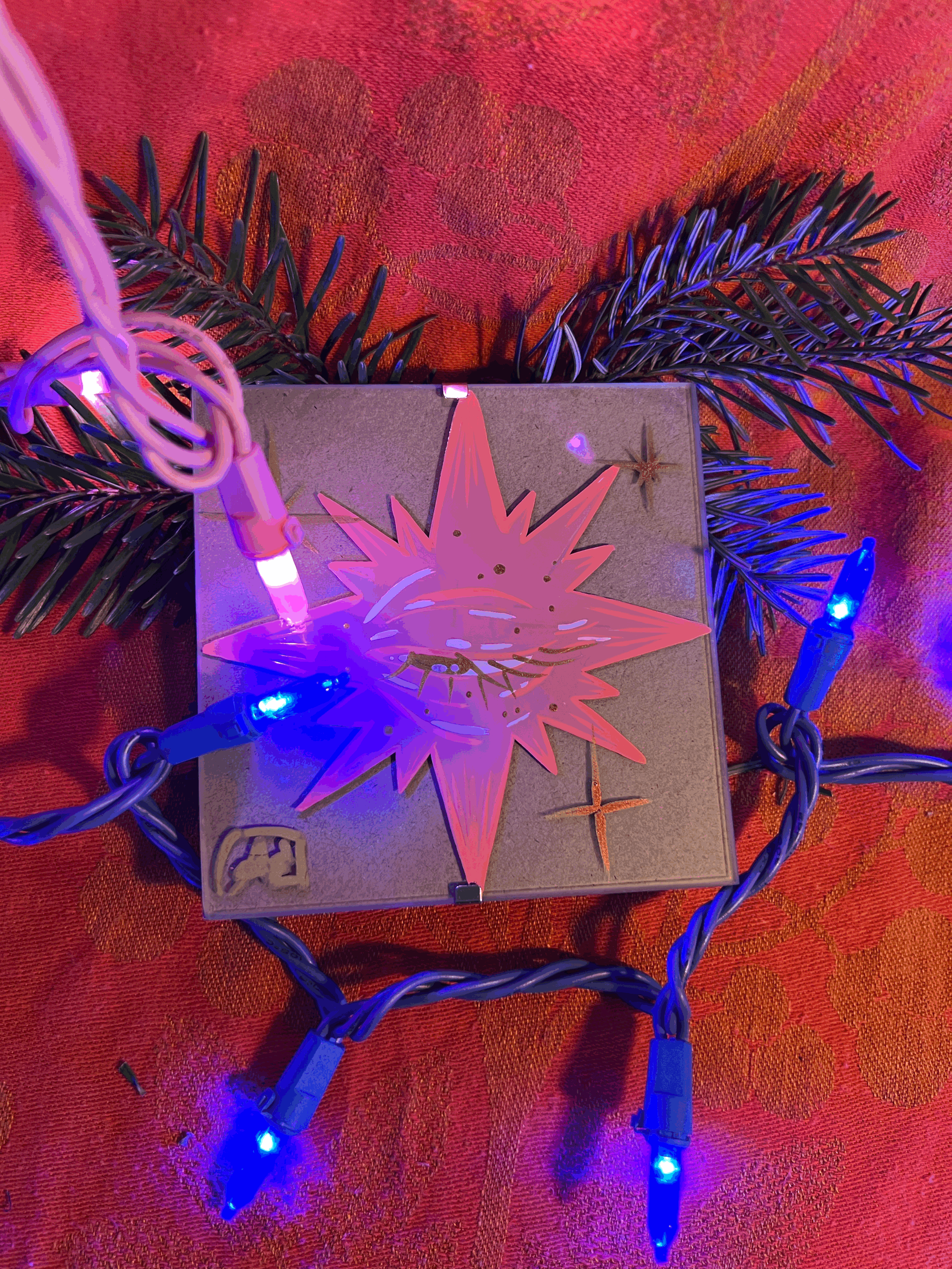 Miniature 4x4in Enamel Painting