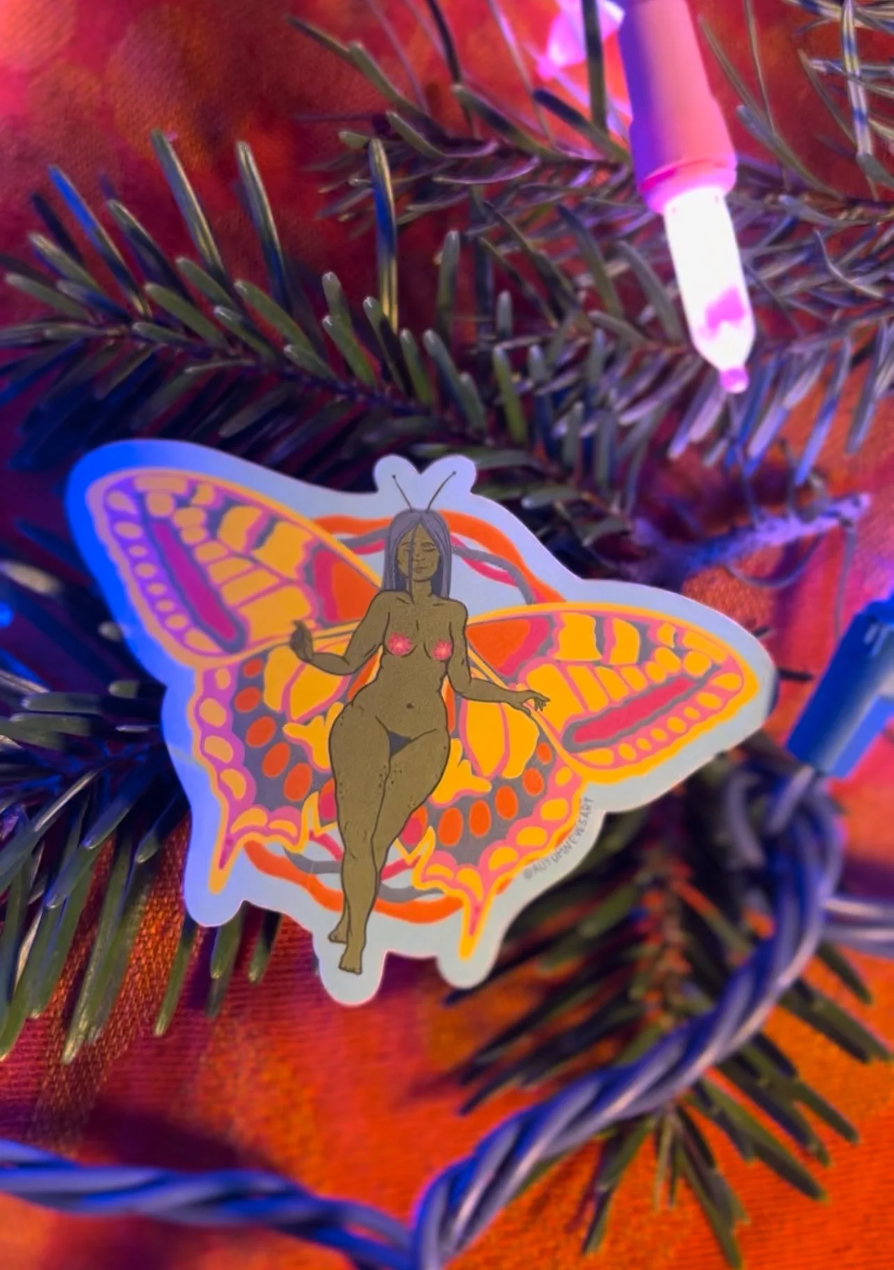 Butterfly Babe Vinyl Sticker