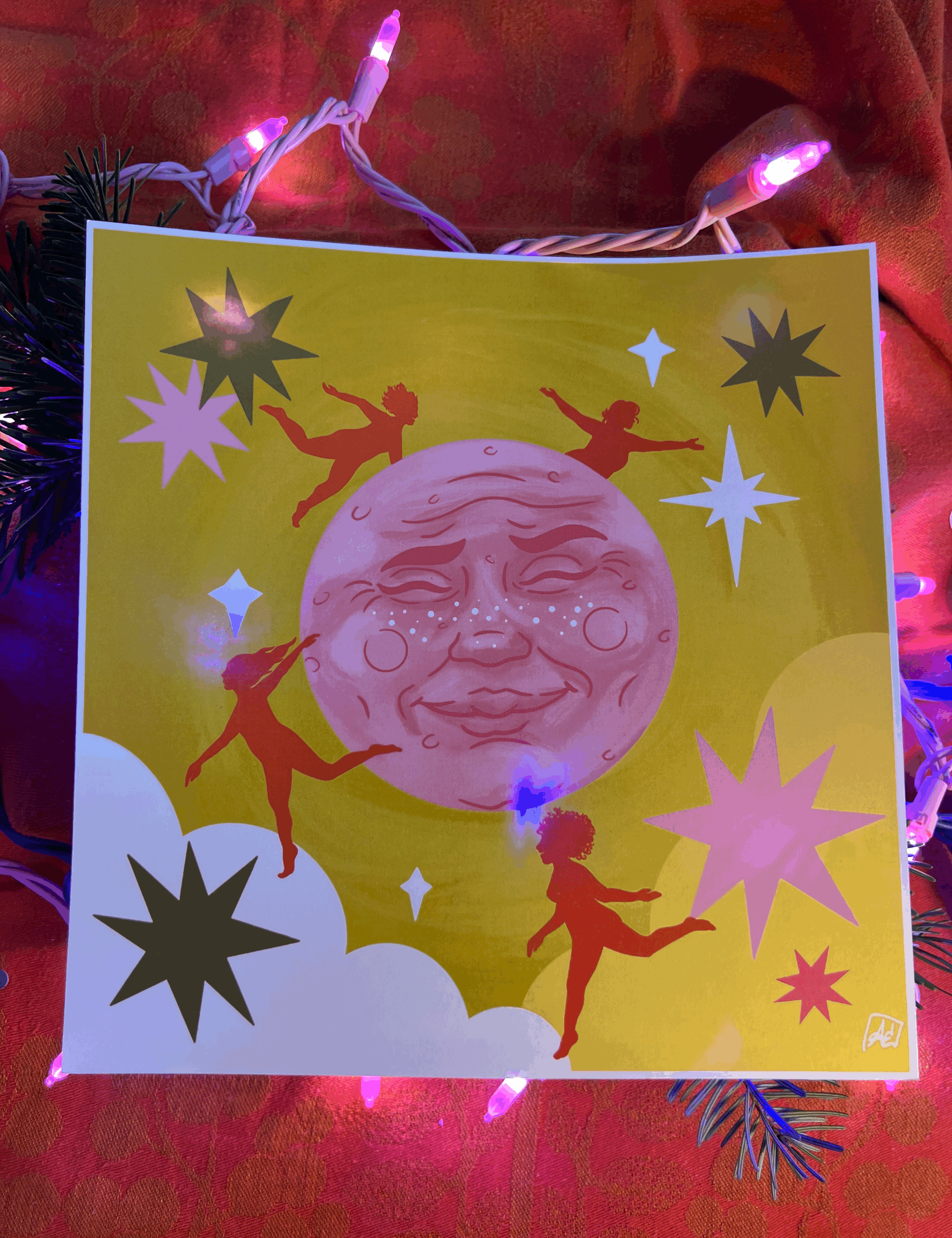 Dancing With The Moon Print