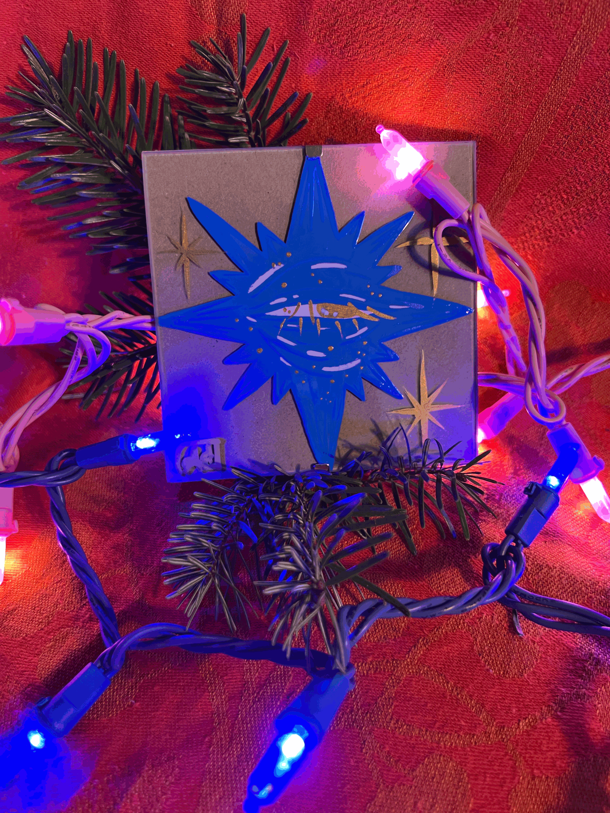 Miniature 4x4in Enamel Painting