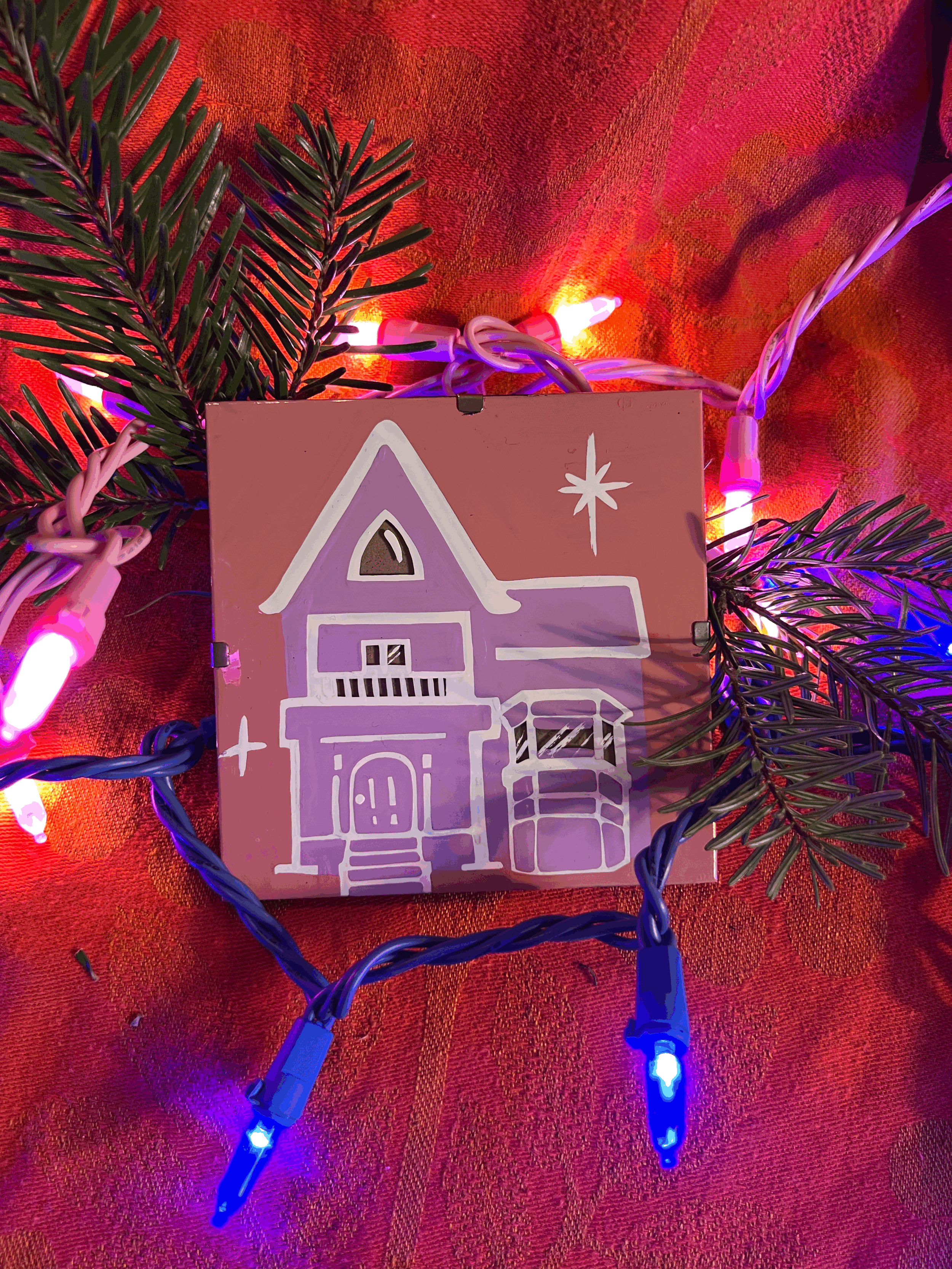 Miniature 4x4in Enamel Painting