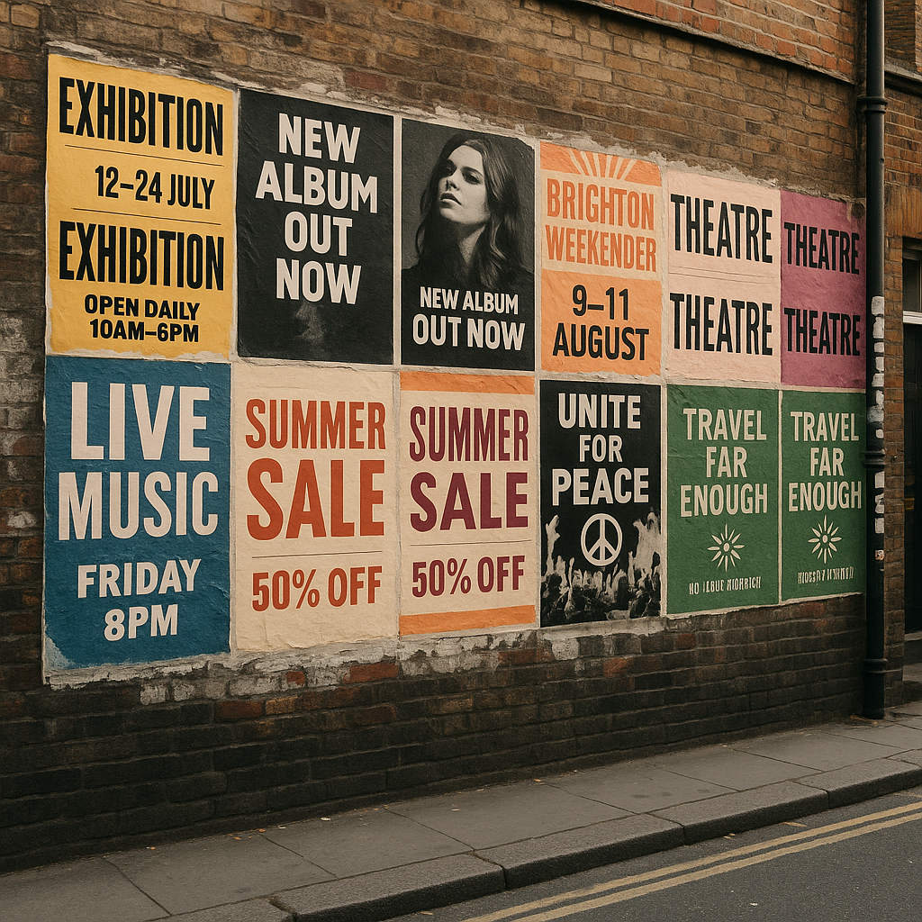 street poster advertising nationwide