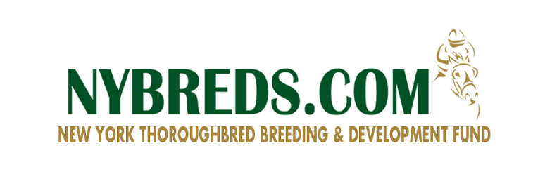 Logo of NYBREDs.com with text 'NYBREDs.com' and 'New York Thoroughbred Breeding & Development Fund'