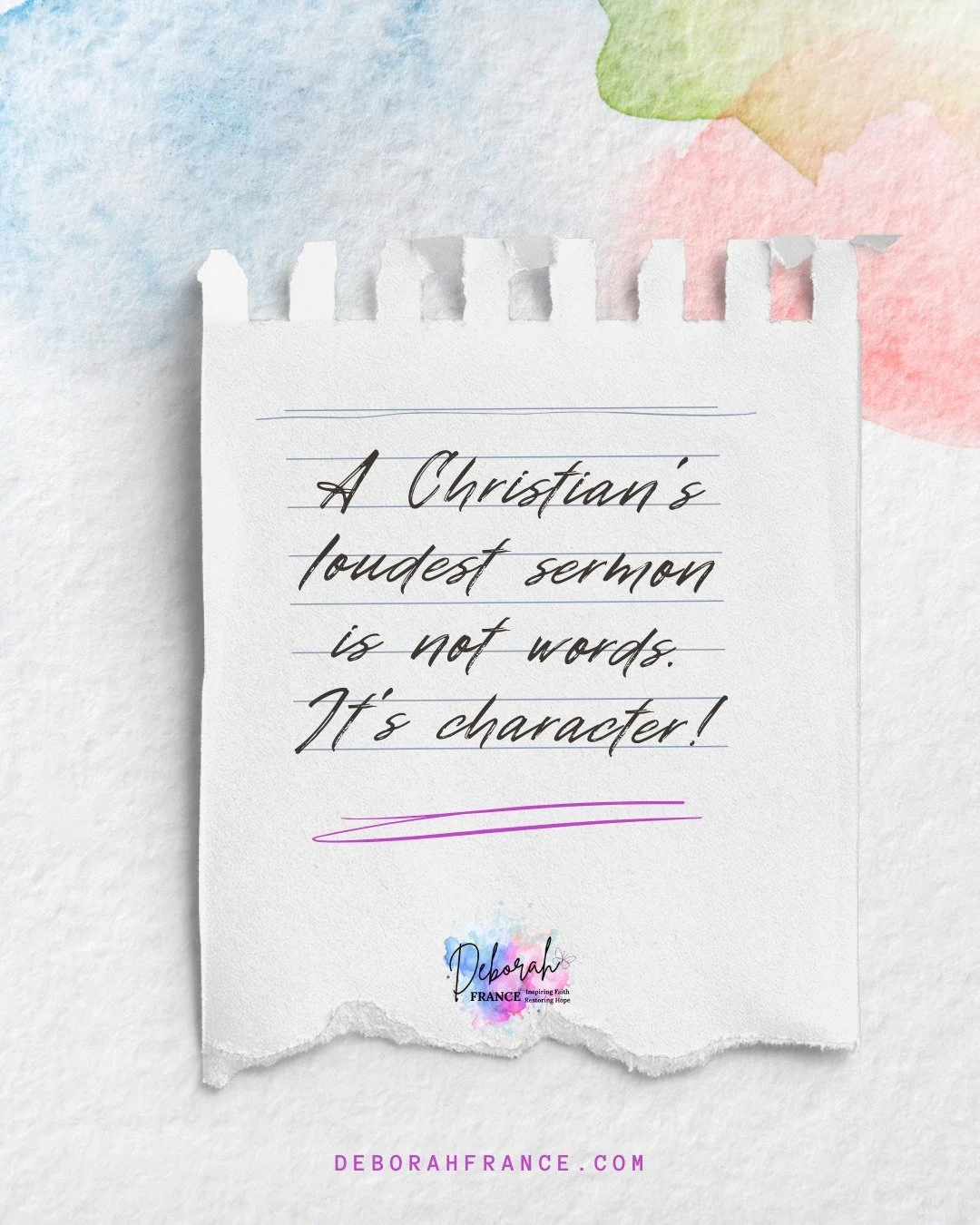 Many words are spoken from many different arenas, but who we are and how we treat people are the biggest messages we will ever share.