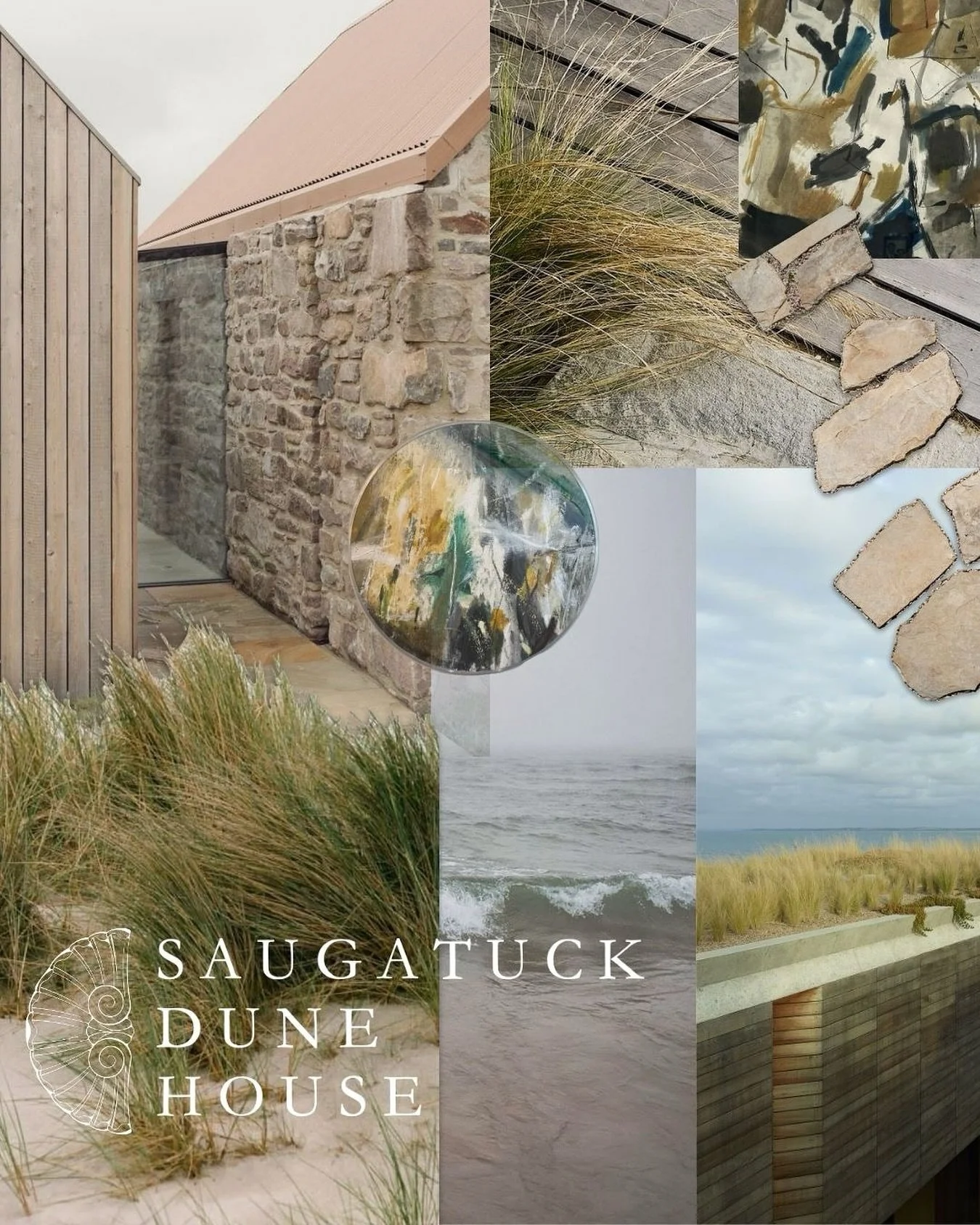 I&rsquo;m so excited to share a new project in the works,  The Saugatuck Dune House. The design draws inspiration from the surrounding landscape, where soft tones of sand and stone, the texture of dune grass, and the varied hues of Lake Michigan meet