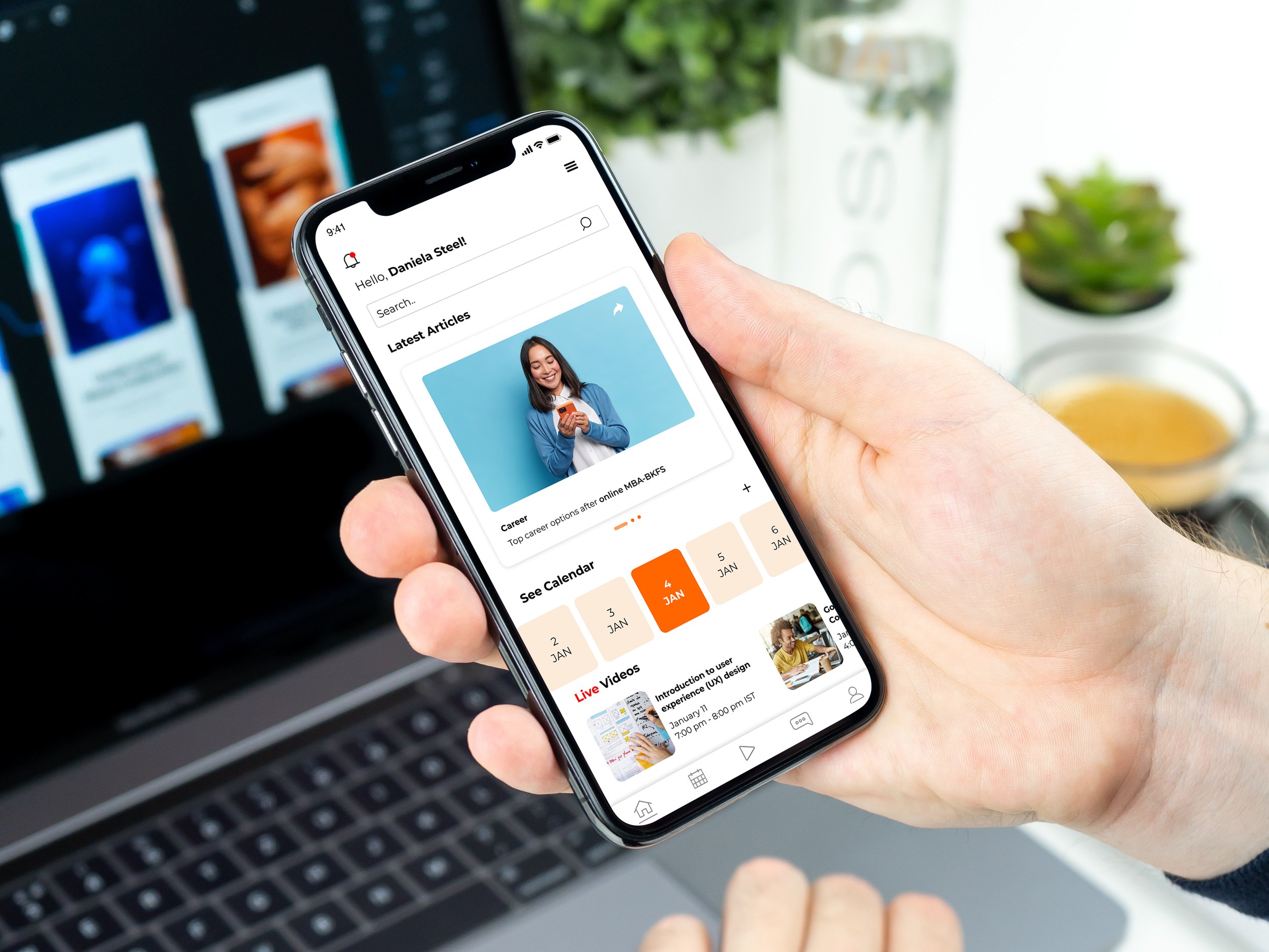 Free Man Holding in Hand iPhone X Mockup PSD copy.jpg