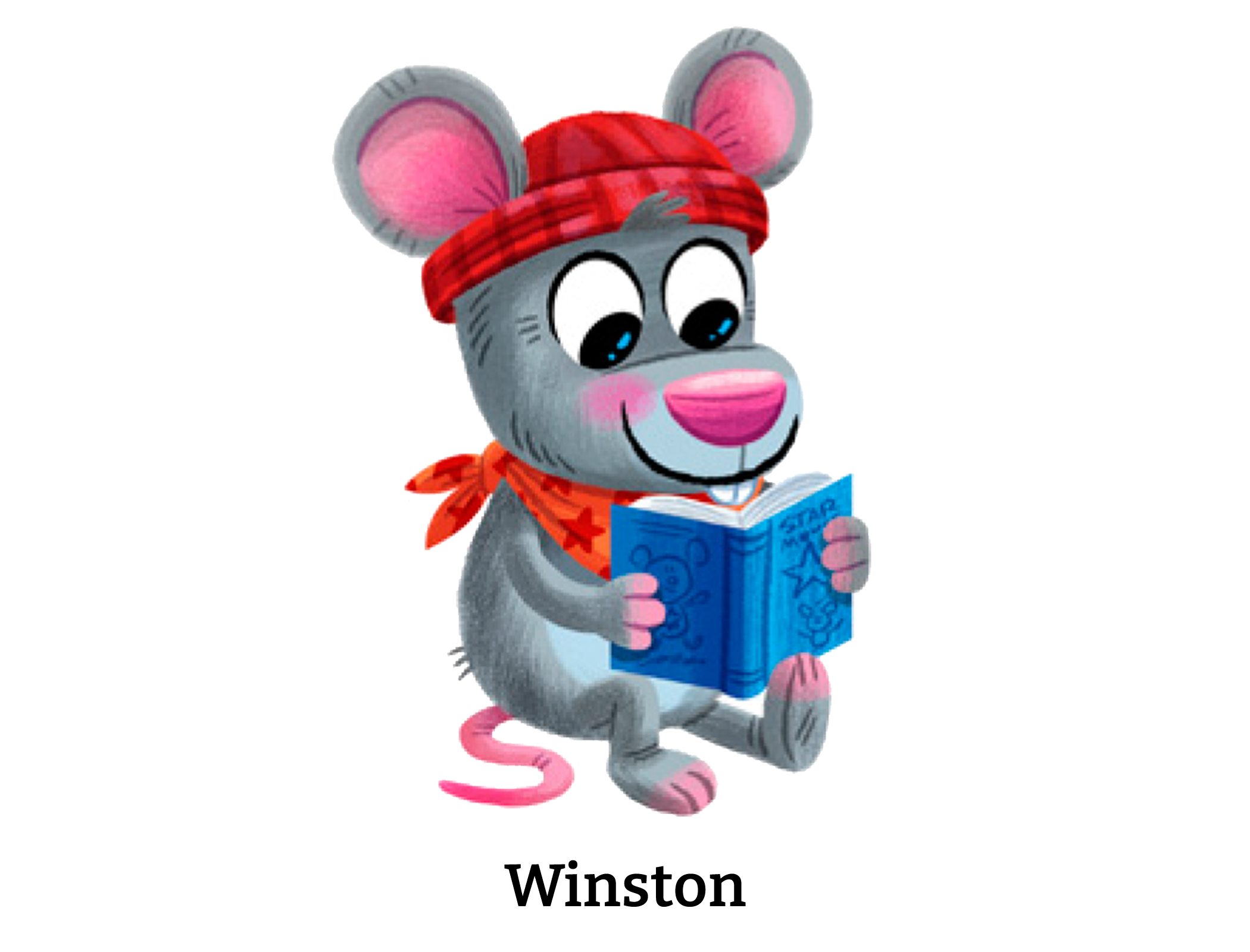 Winston is a small mouse with big ideas and an even bigger heart. Winston loves telling
stories almost as much as he loves spending time with his best friend Mei. While
Winston is extremely smart, he often has trouble focusing and needs help from Mei