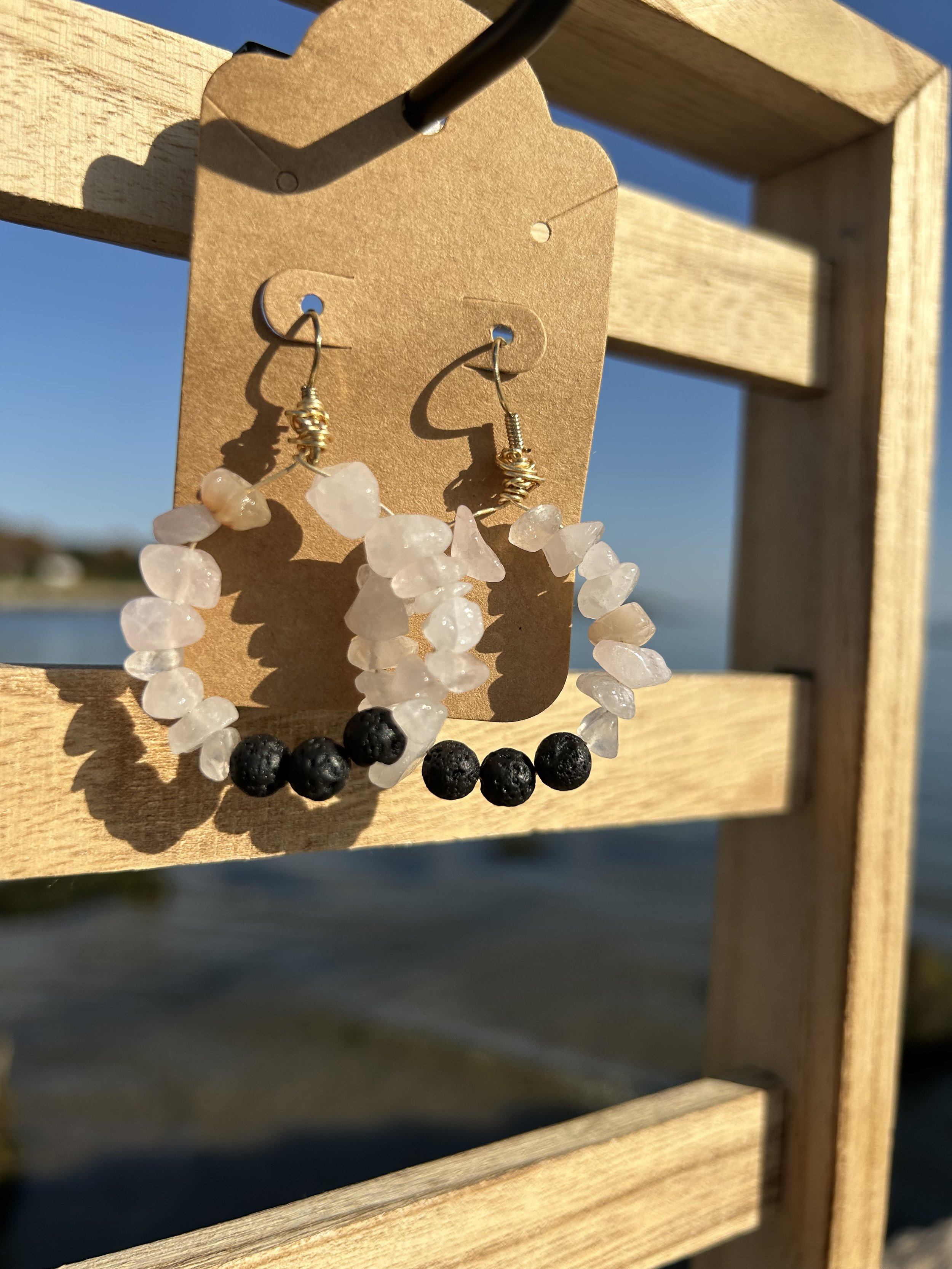 Rose Quartz earrings