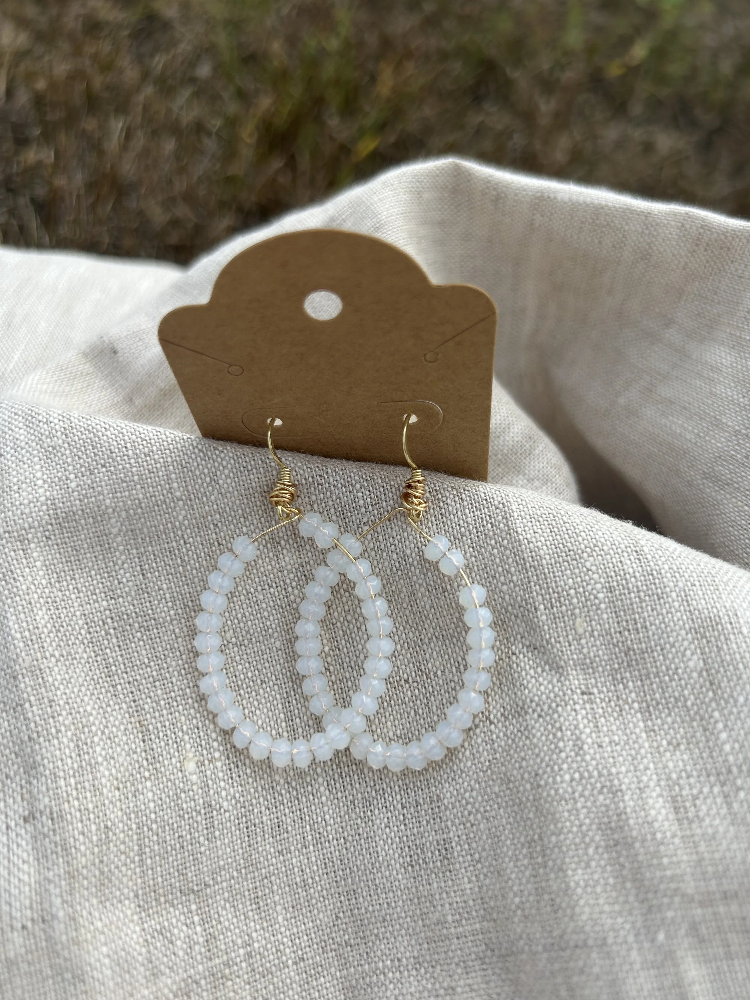 Opal earrings