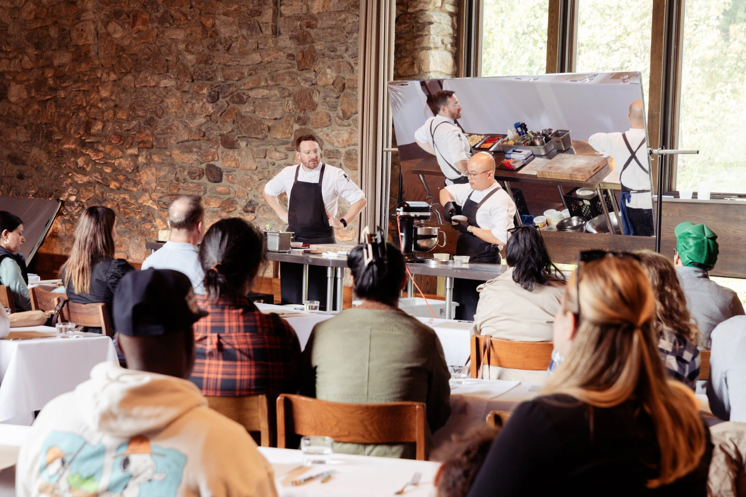 Culinary Demonstration at the Thanksgiving market