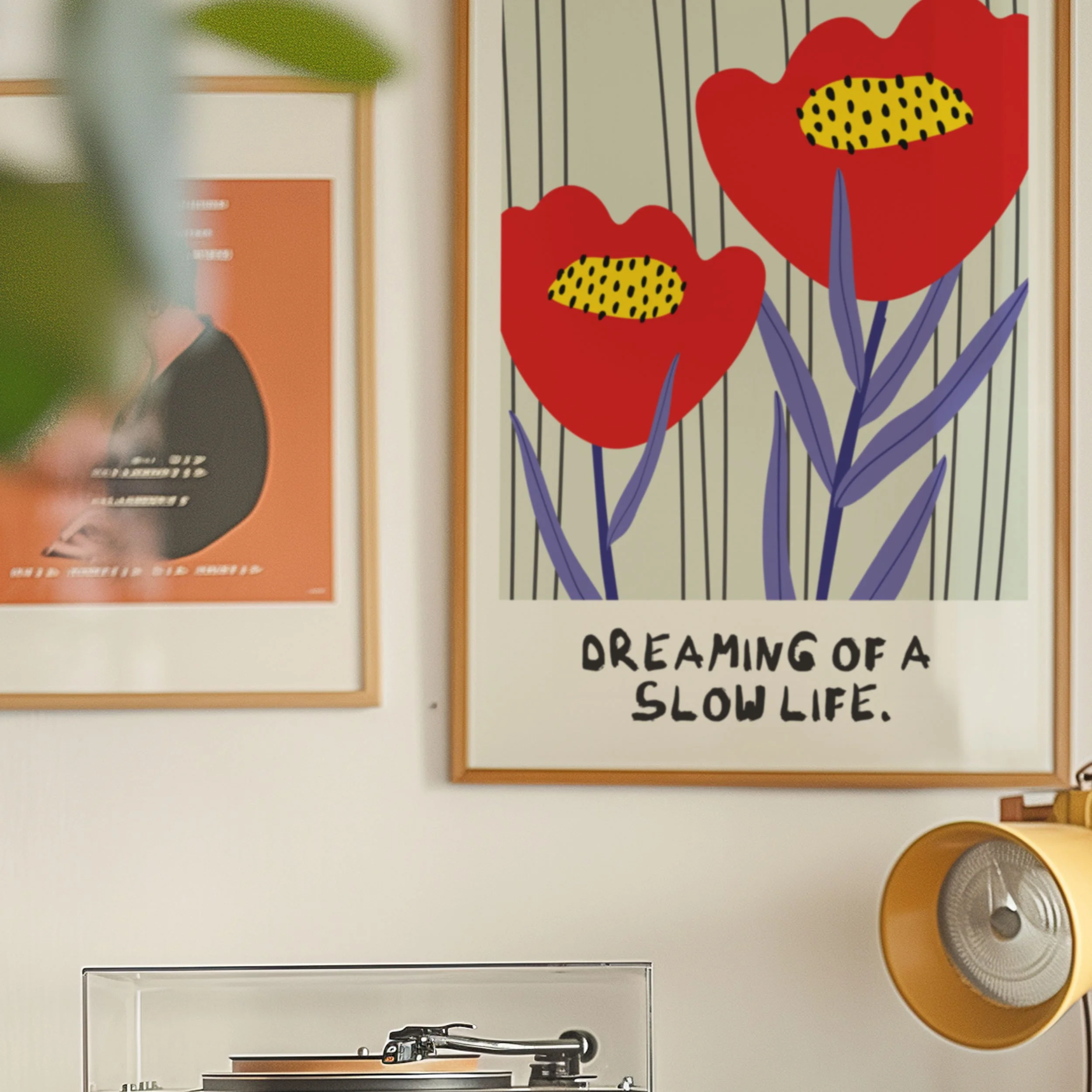 'Slow Life with Poppies' Art Print