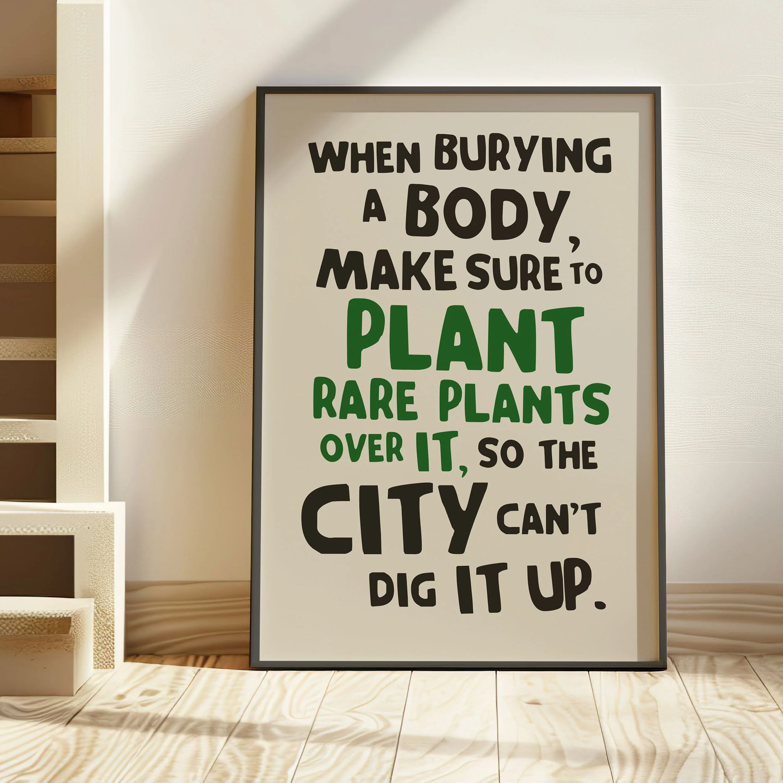 'Plant Rare Plants' Art Print