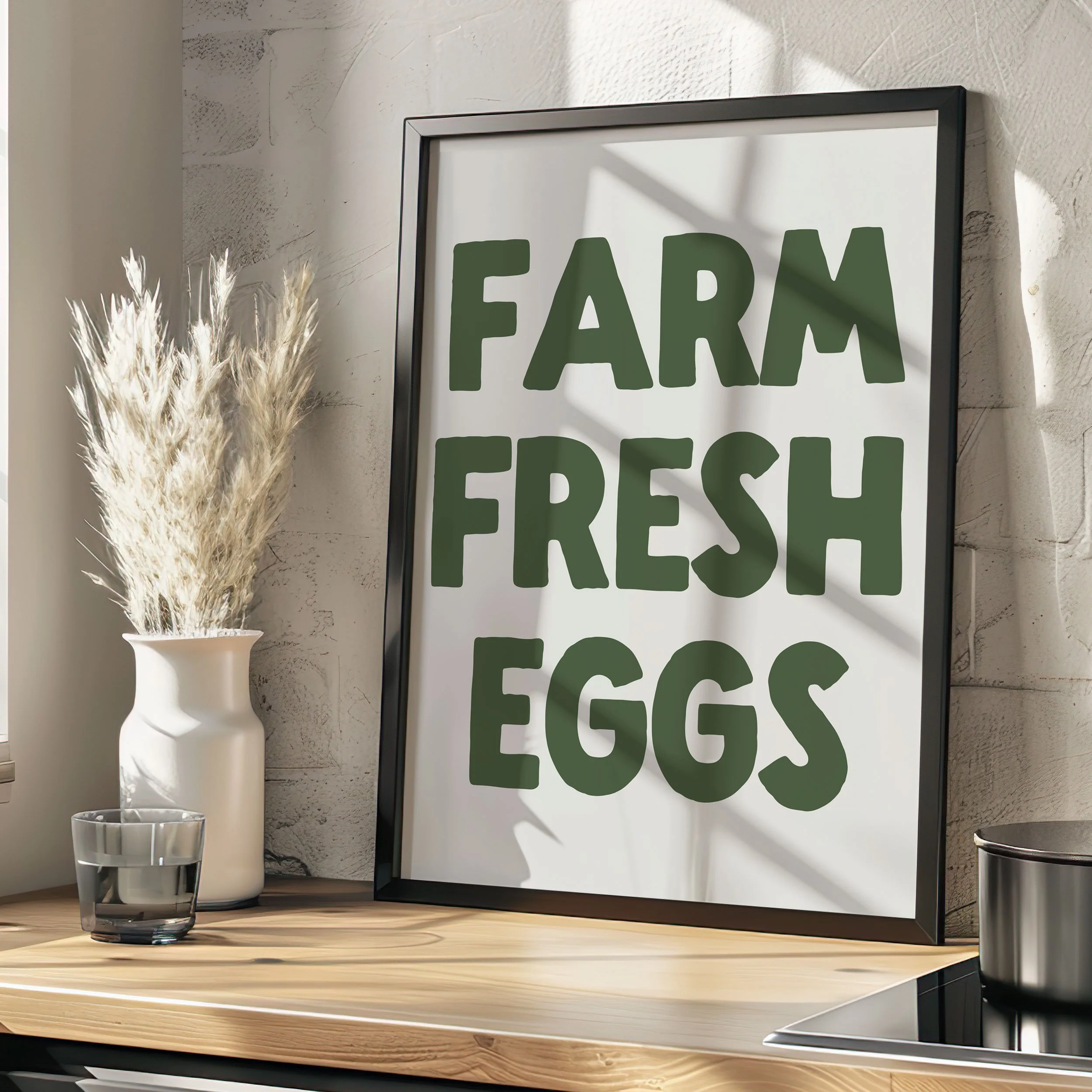 'Farm Fresh Eggs' Art Print