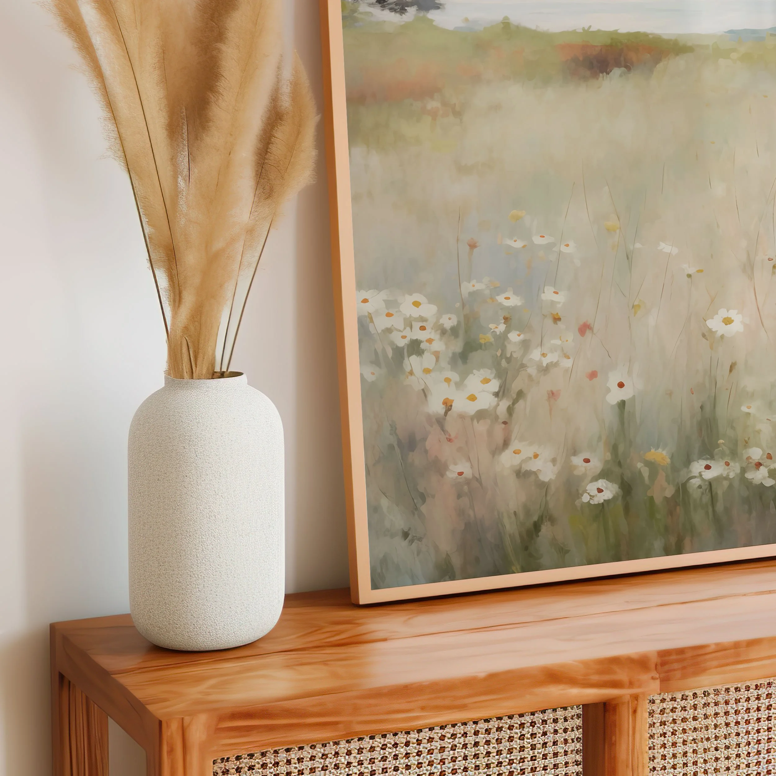 'Wildflower Meadow Landscape' Art Print