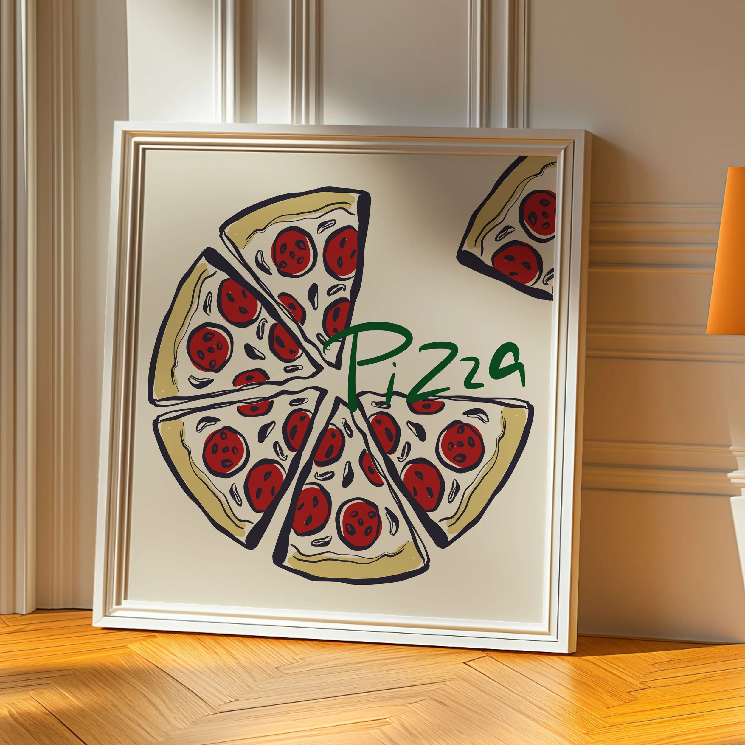 'Pepperoni Pizza' Art Print