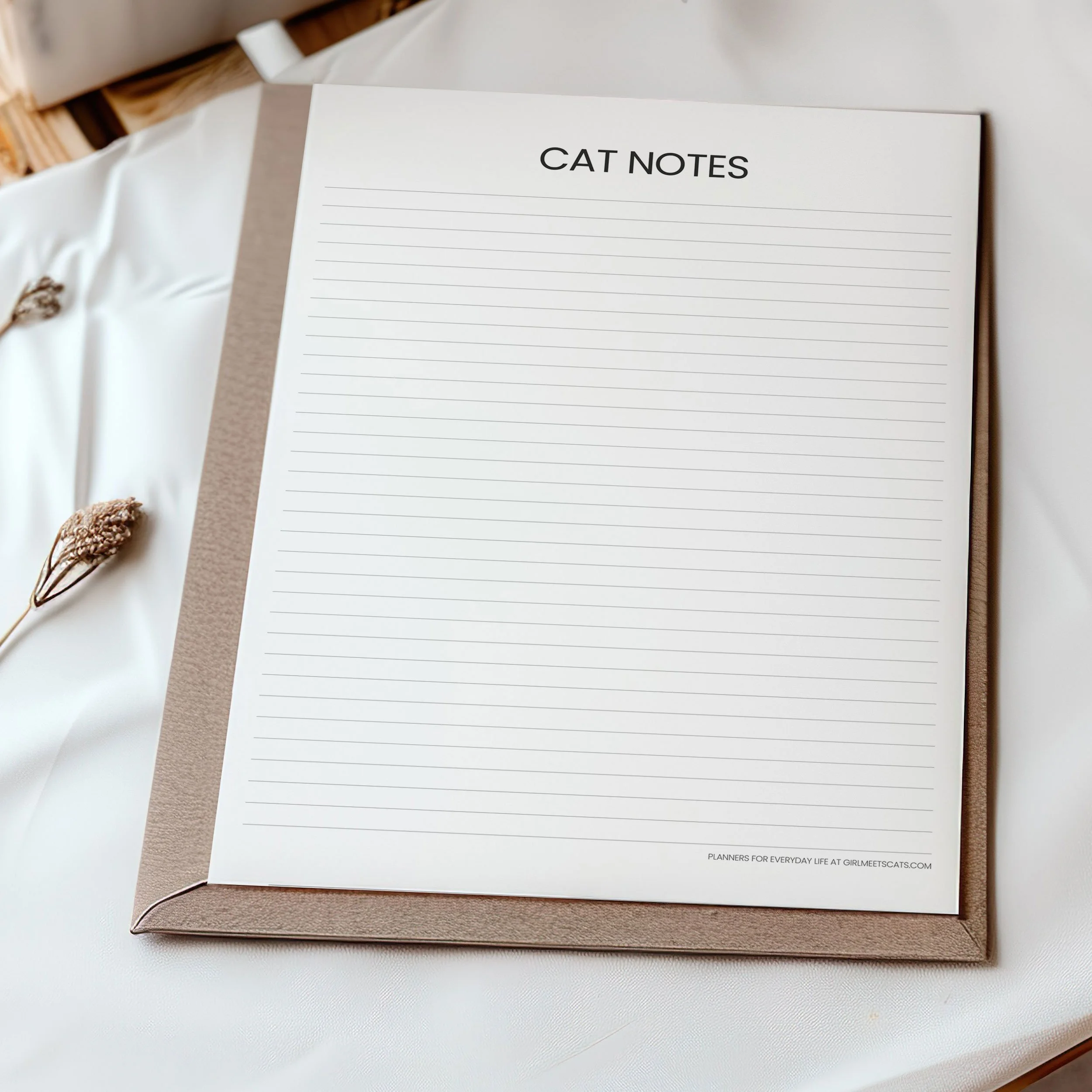 I rescue cats and make journal pages. It's therapeutic. Like a weird way of trying to control the uncontrollable. If I can plan for it, I can, maybe, have some sense of hold on it. 

Either way, this is a printable journal page for cat notes. It's fr