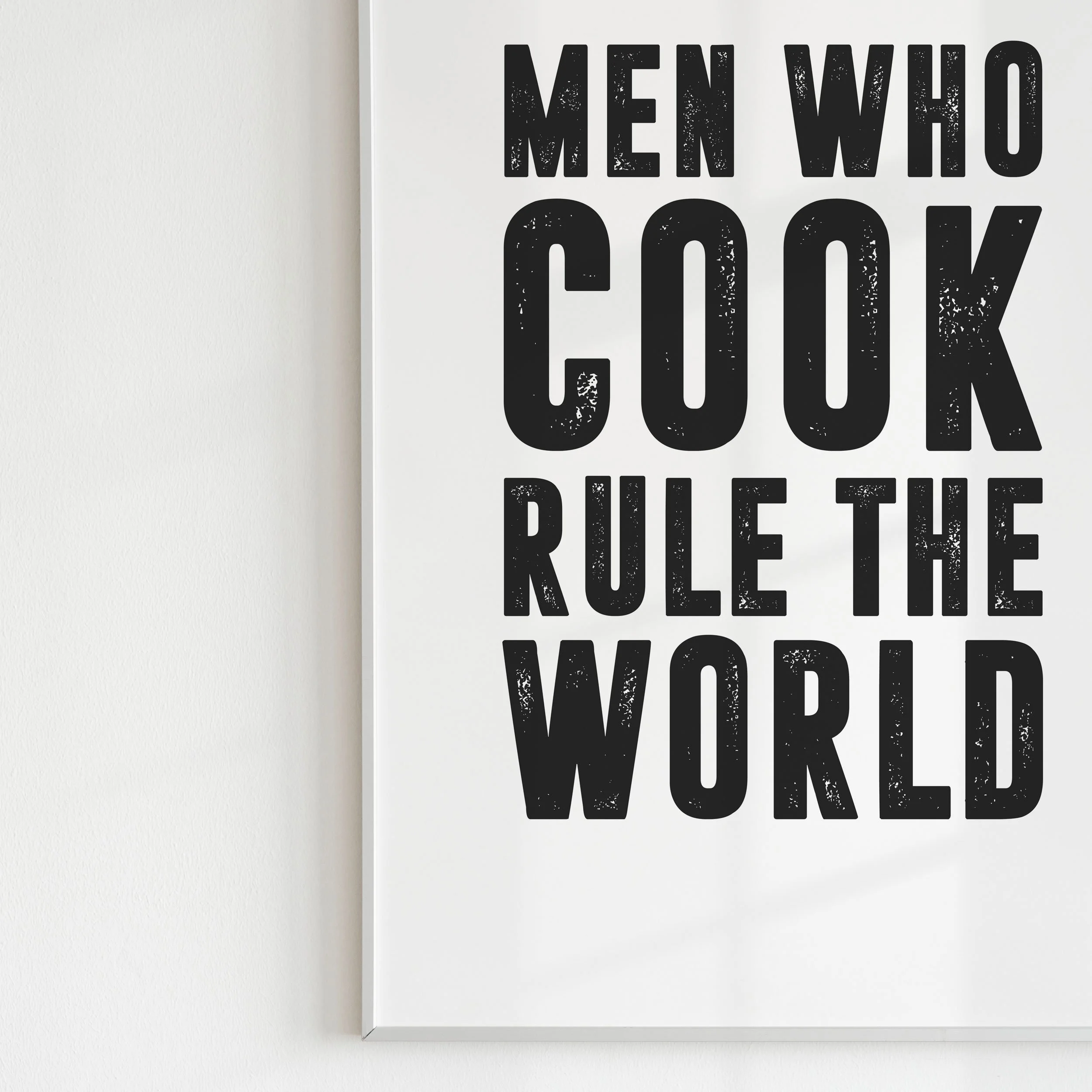 'Men Who Cook' Art Print