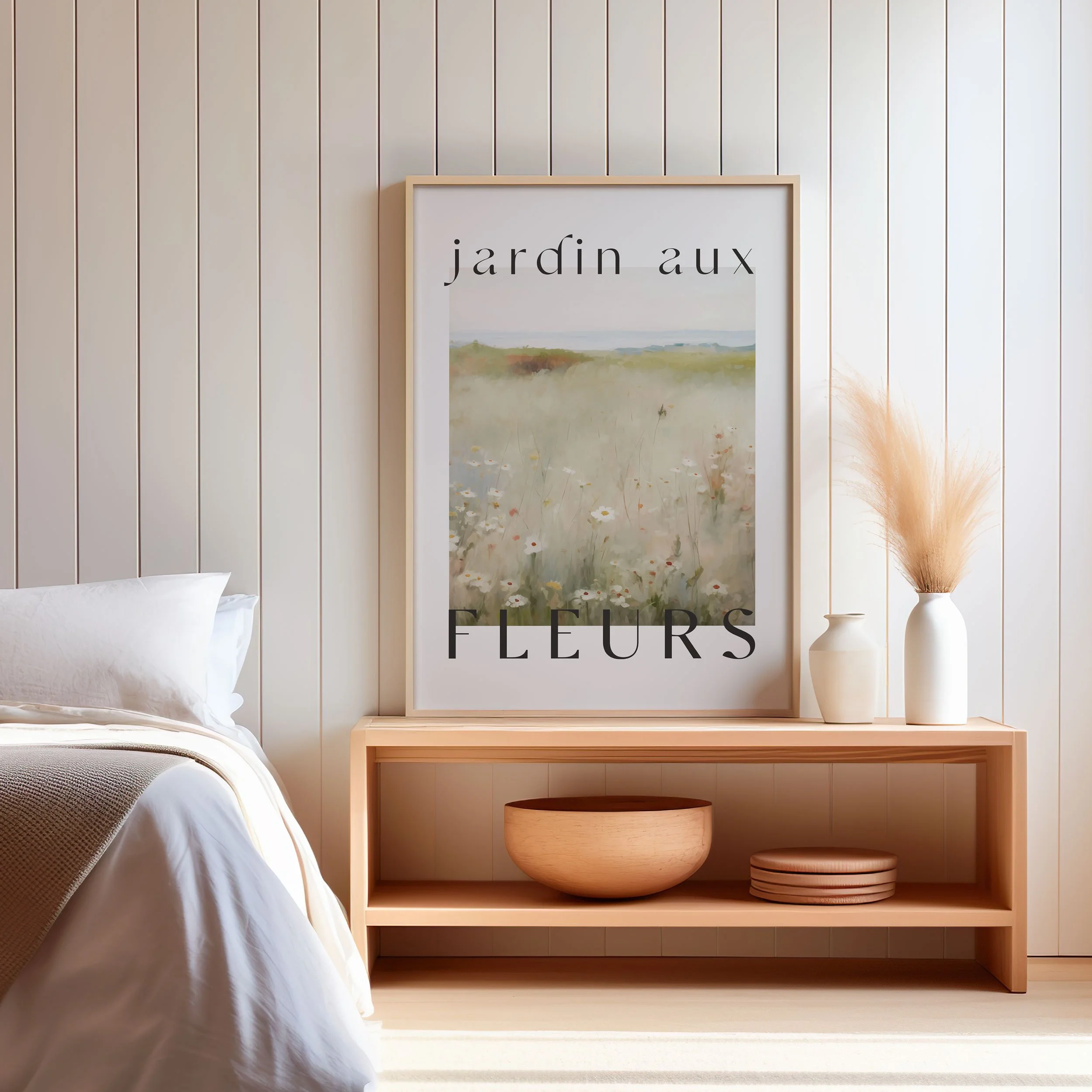 'Jardin Aux Fleurs' Art Print
