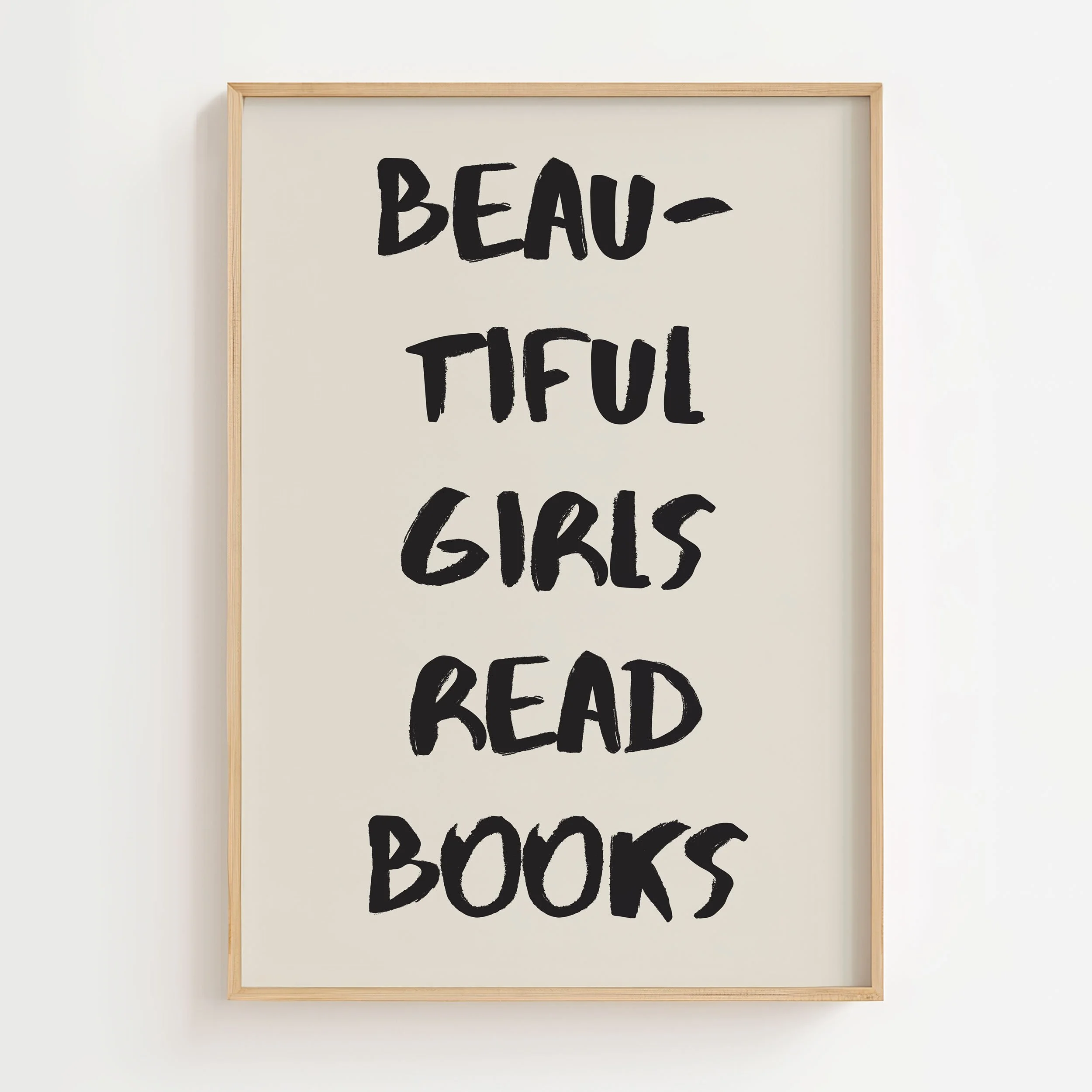 'Beautiful Girls Read Books' Art Print