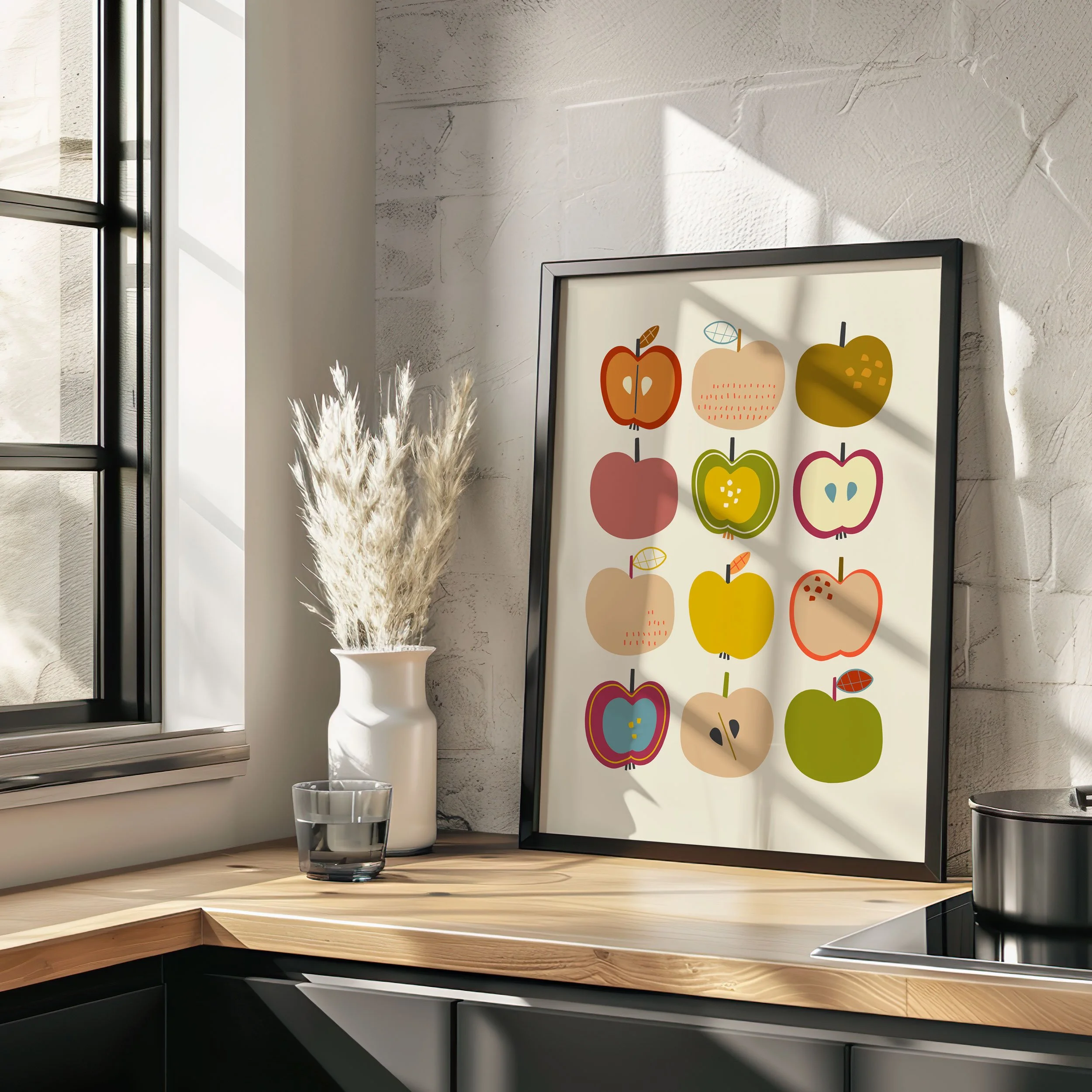 'Rows of Apples' Art Print