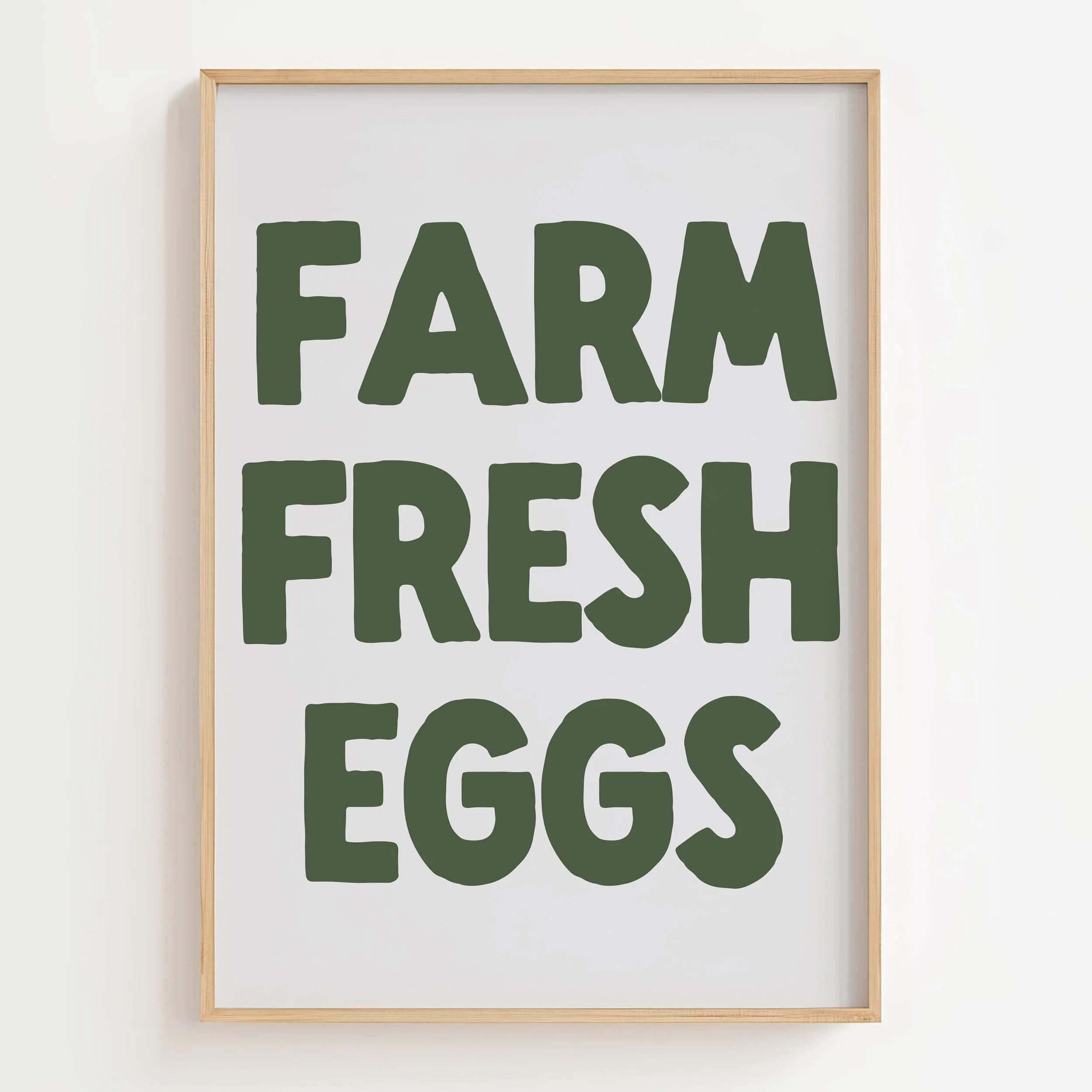 'Farm Fresh Eggs' Art Print