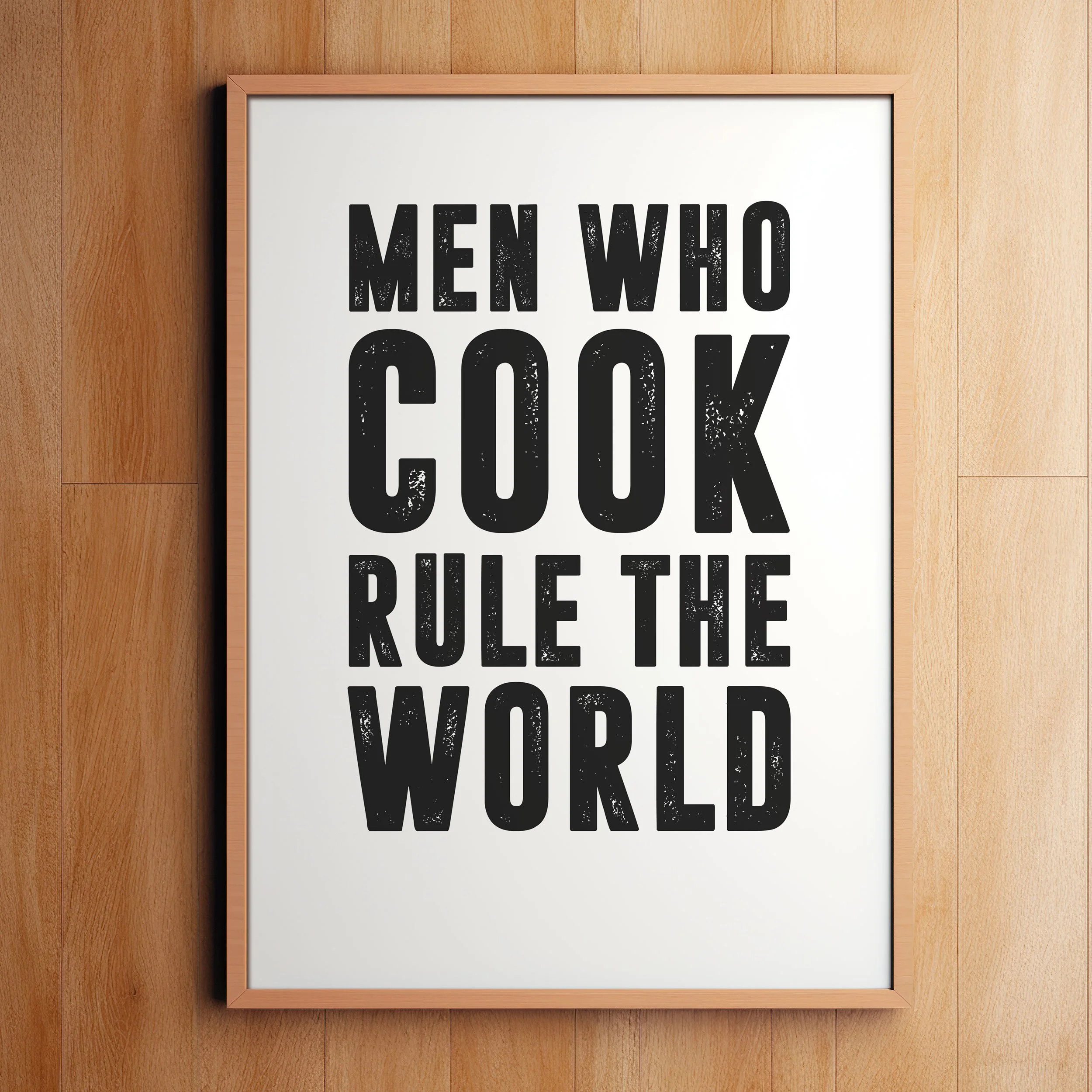 'Men Who Cook' Art Print