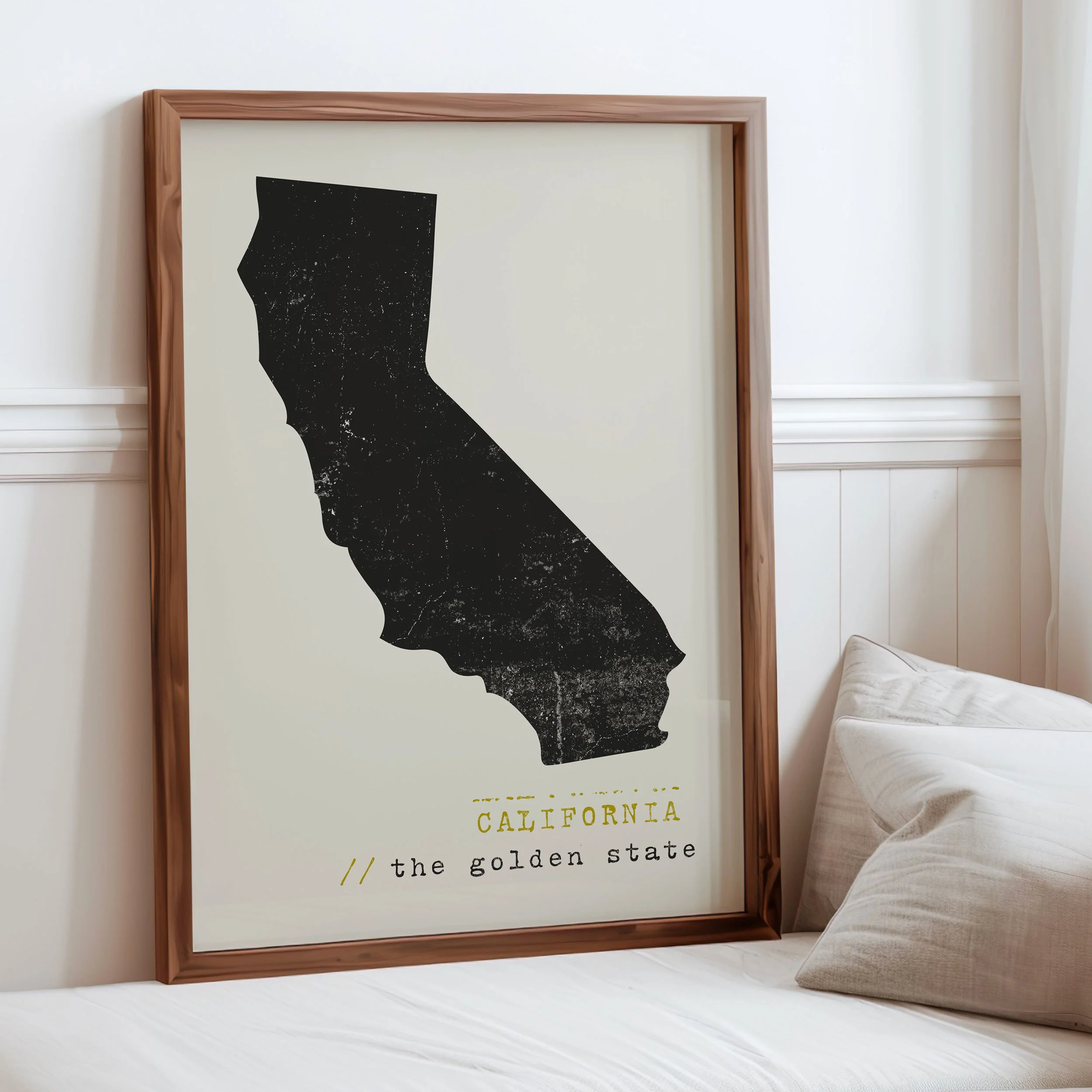 'California the Golden State' Art Print