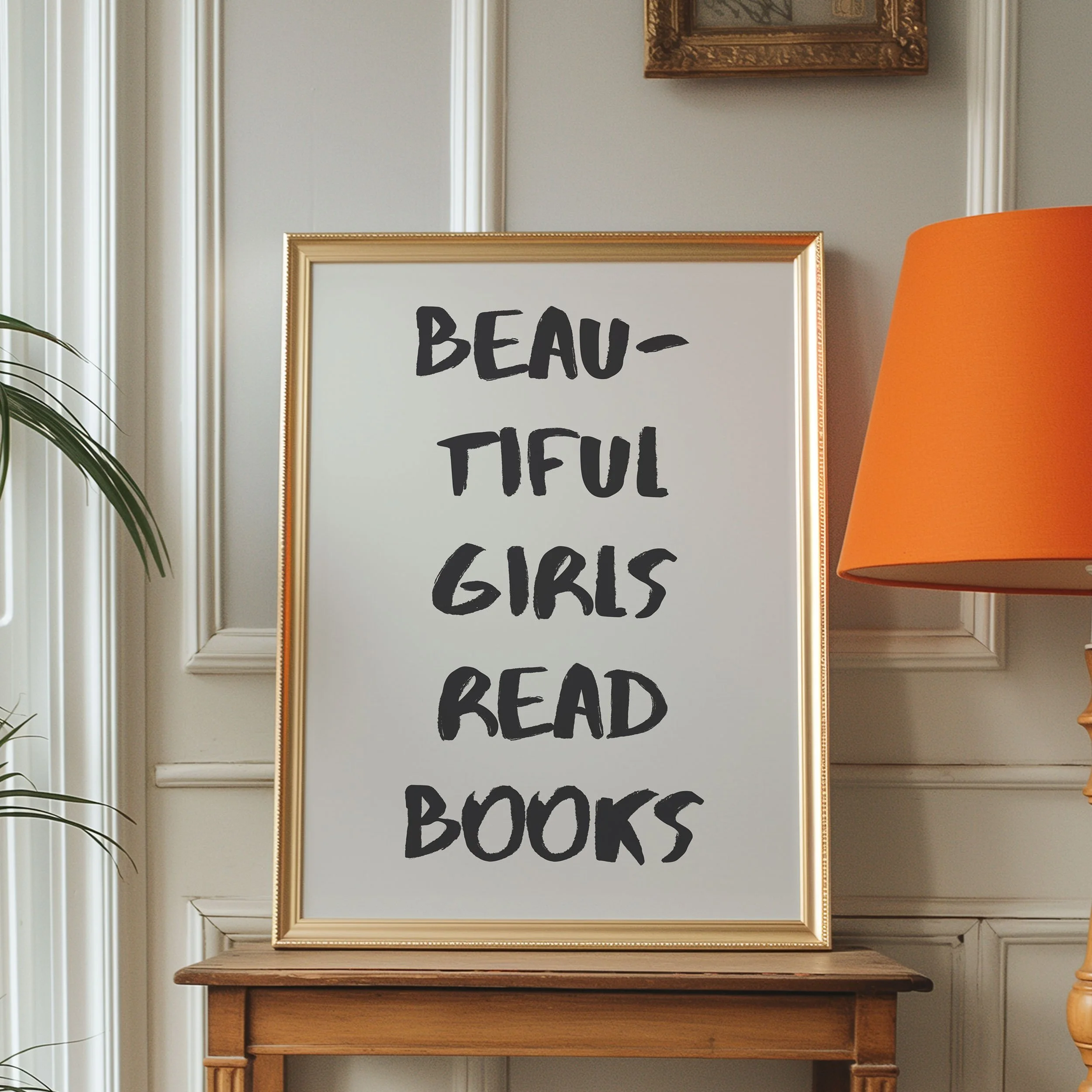 'Beautiful Girls Read Books' Art Print