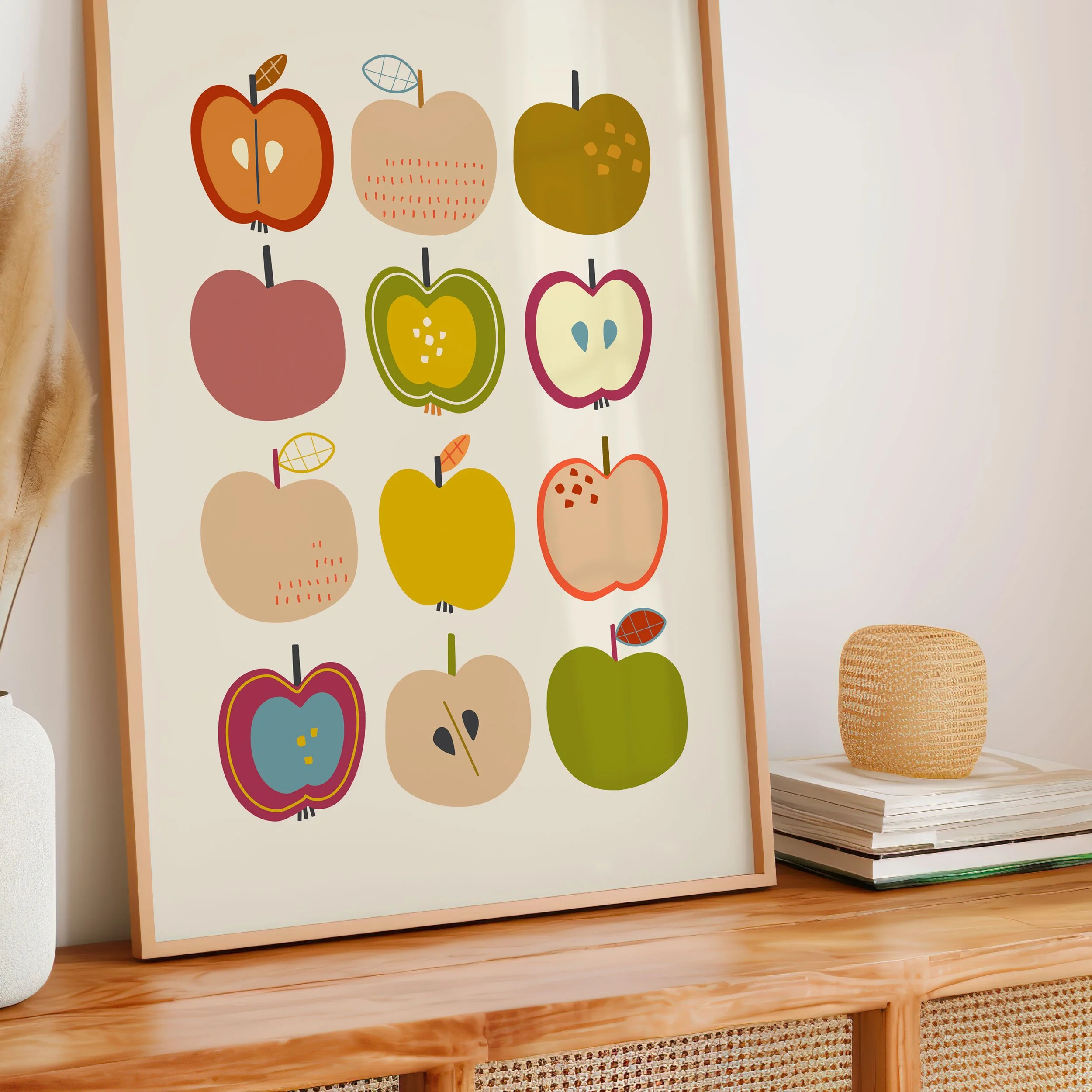 'Rows of Apples' Art Print