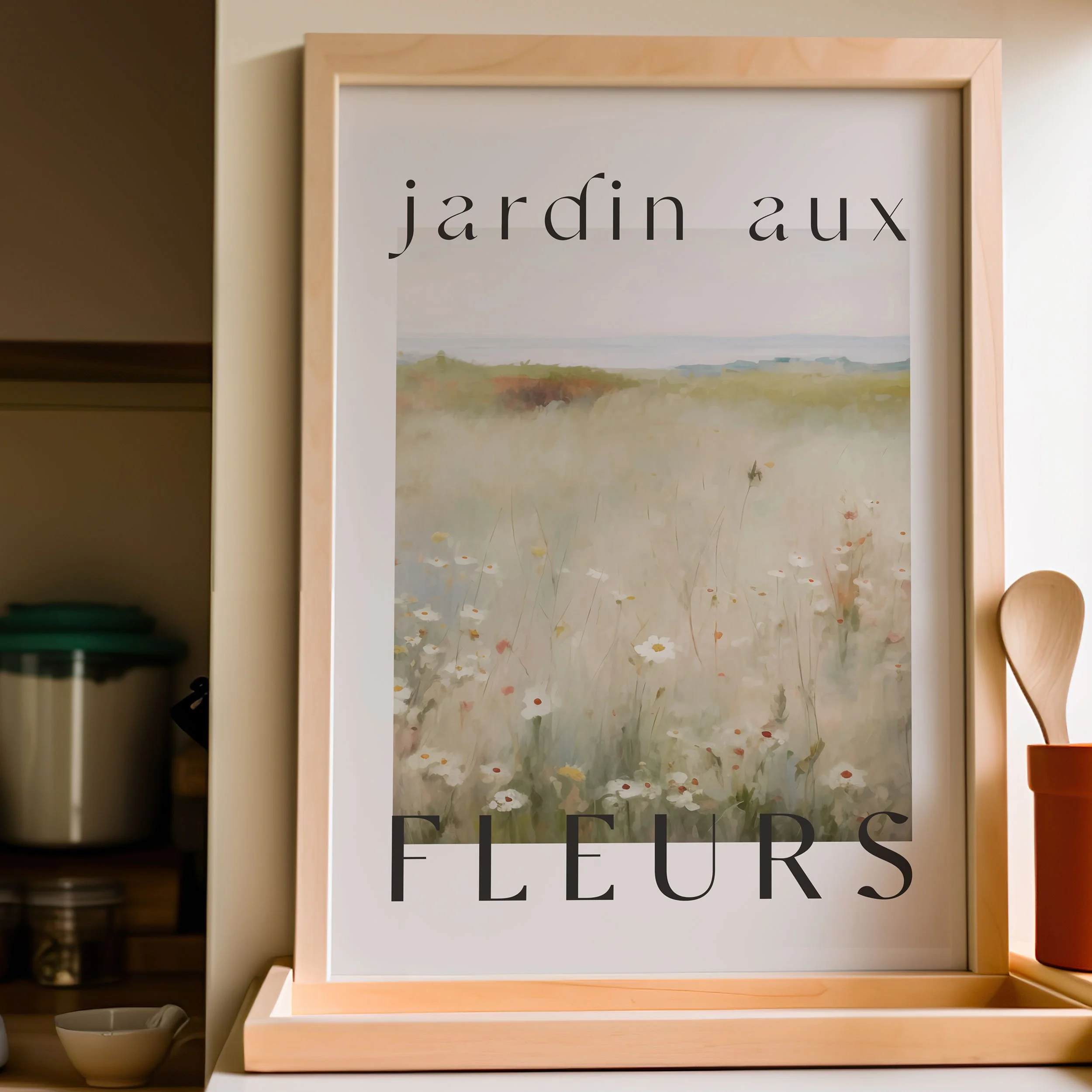 'Jardin Aux Fleurs' Art Print