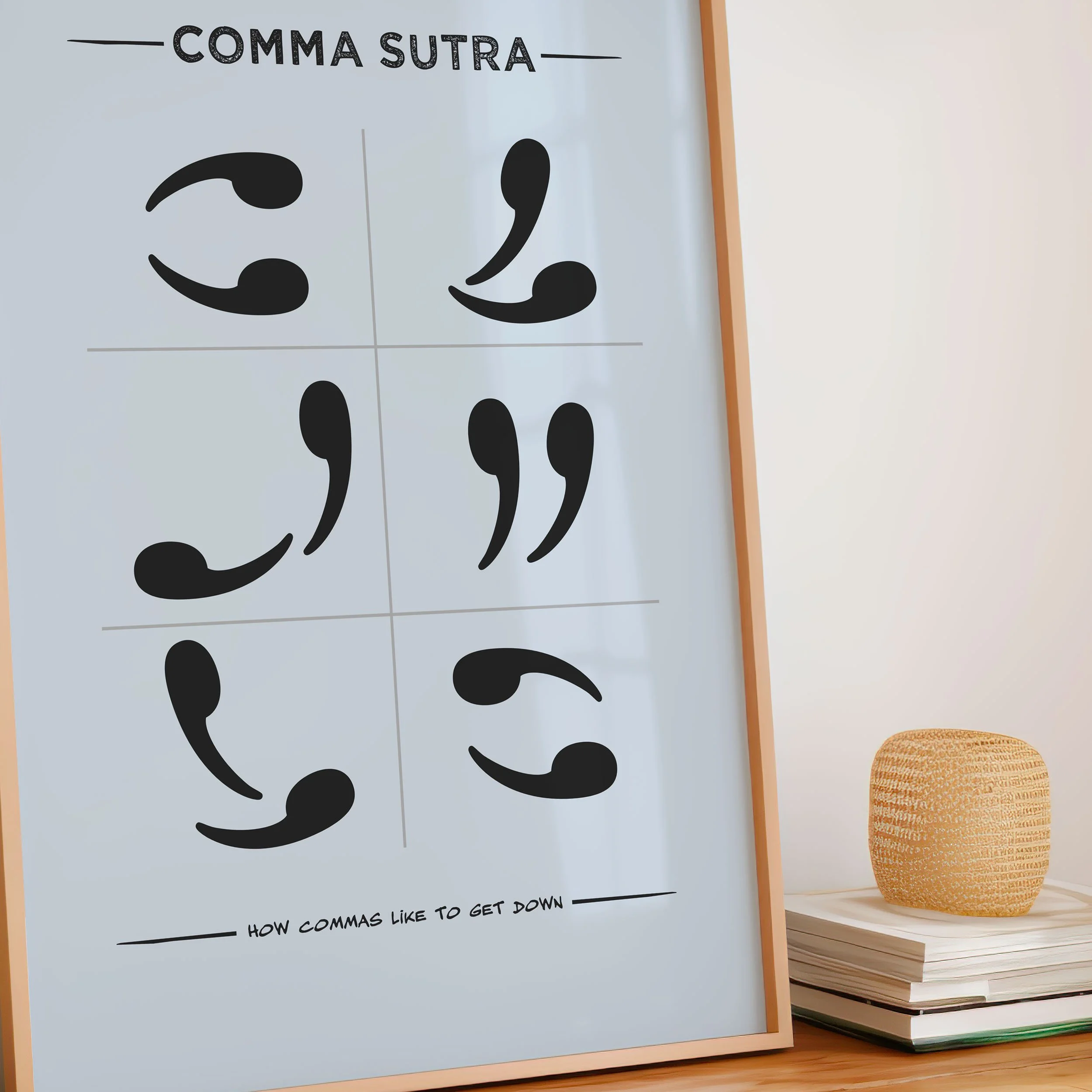 'Comma Sutra' Art Print
