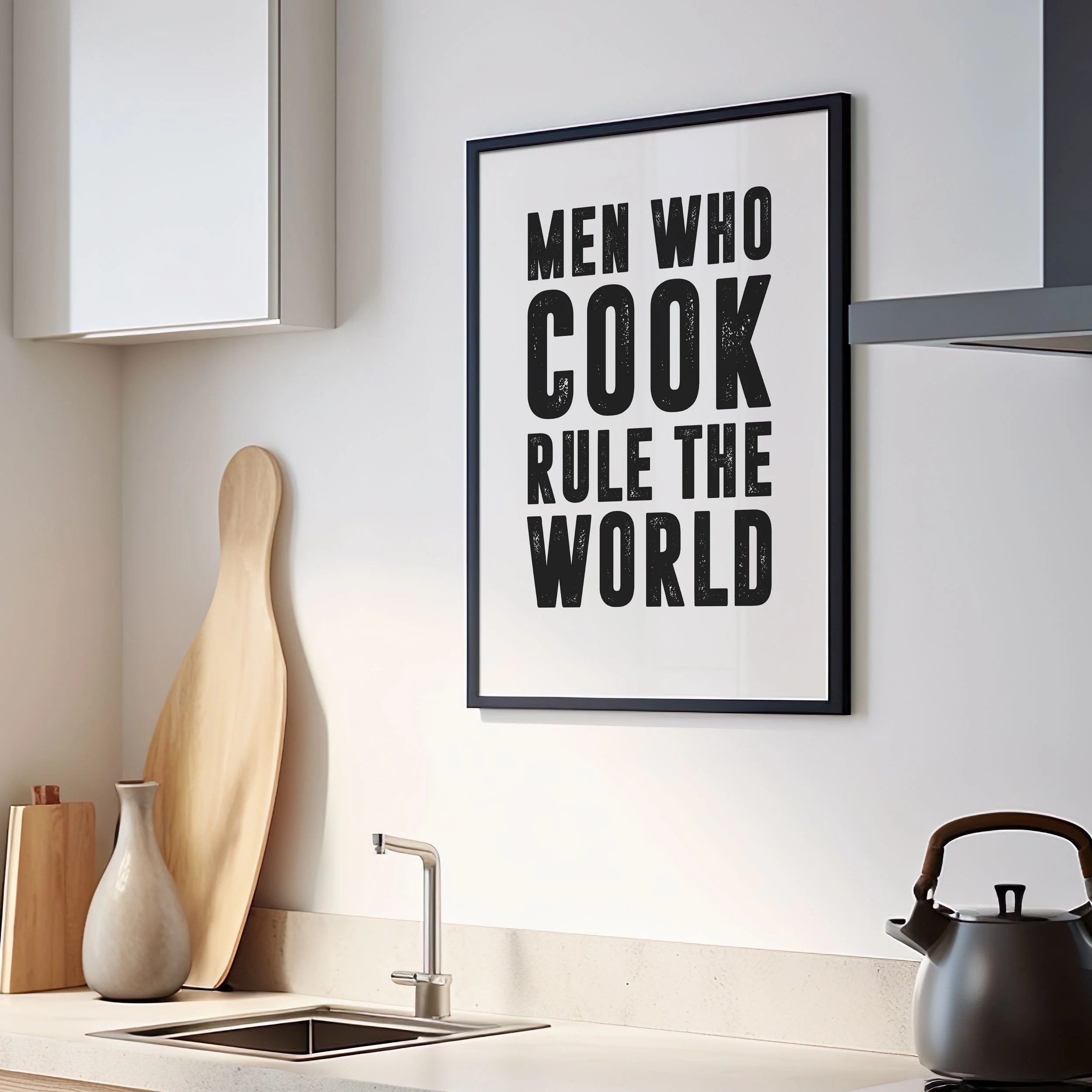 'Men Who Cook' Art Print