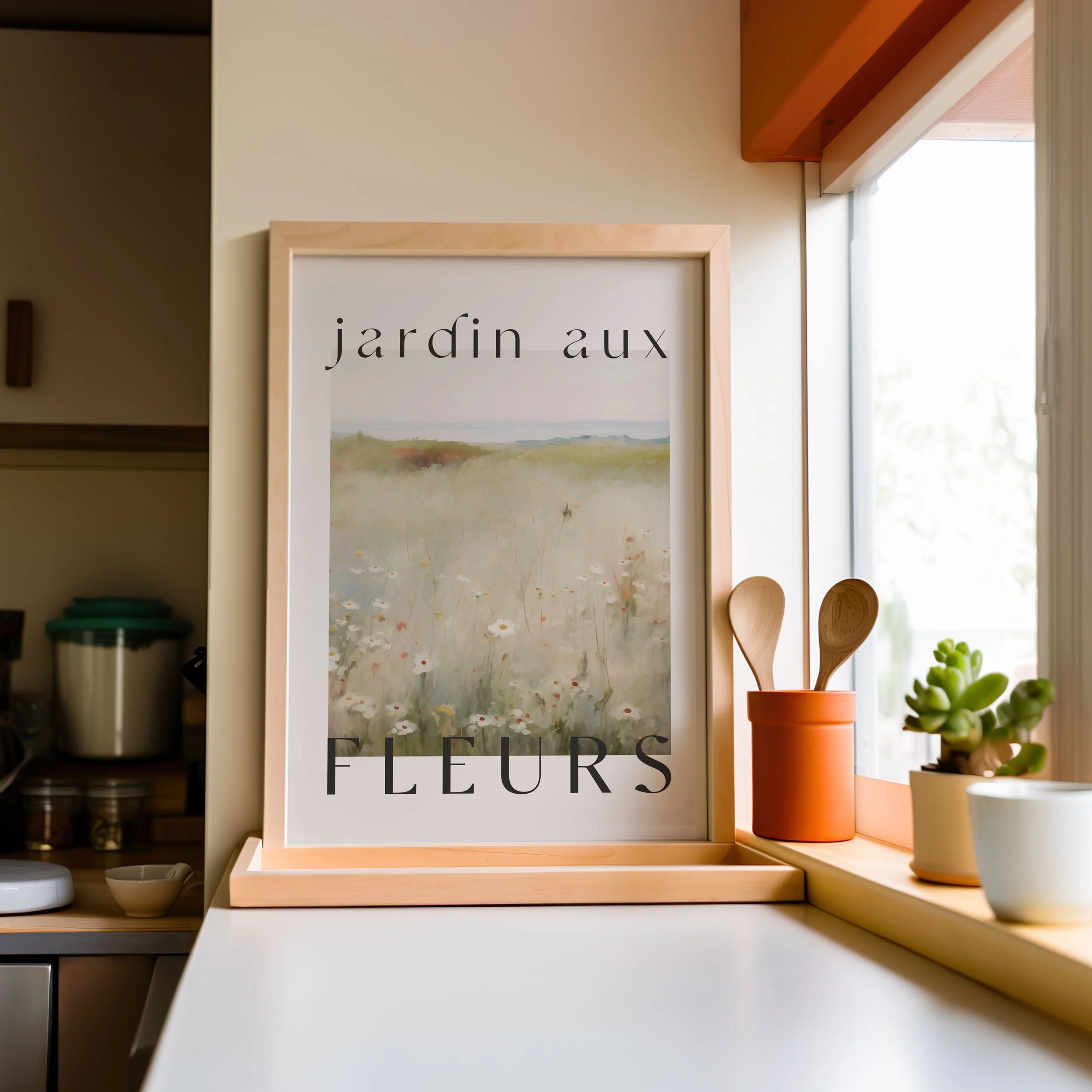 'Jardin Aux Fleurs' Art Print