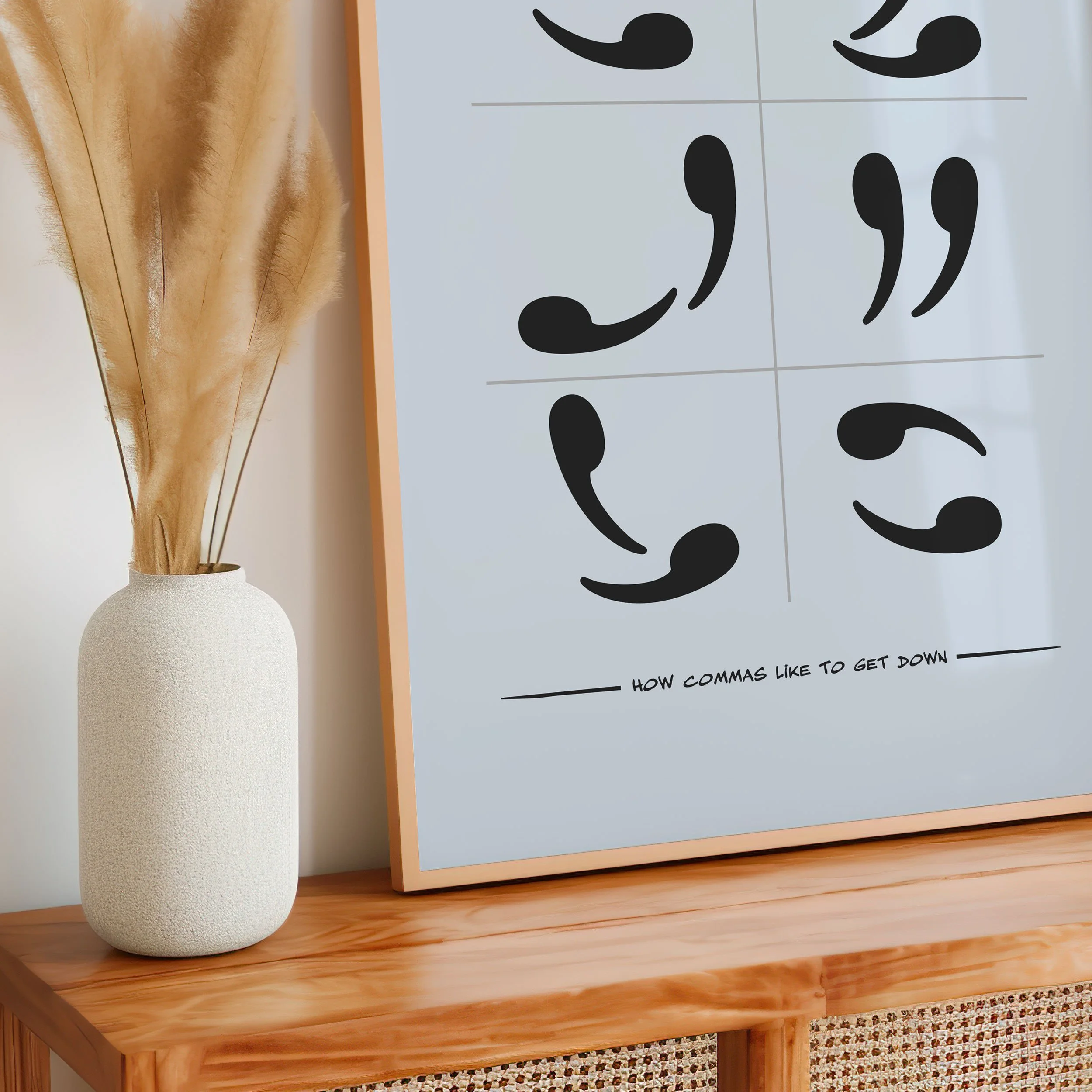 'Comma Sutra' Art Print