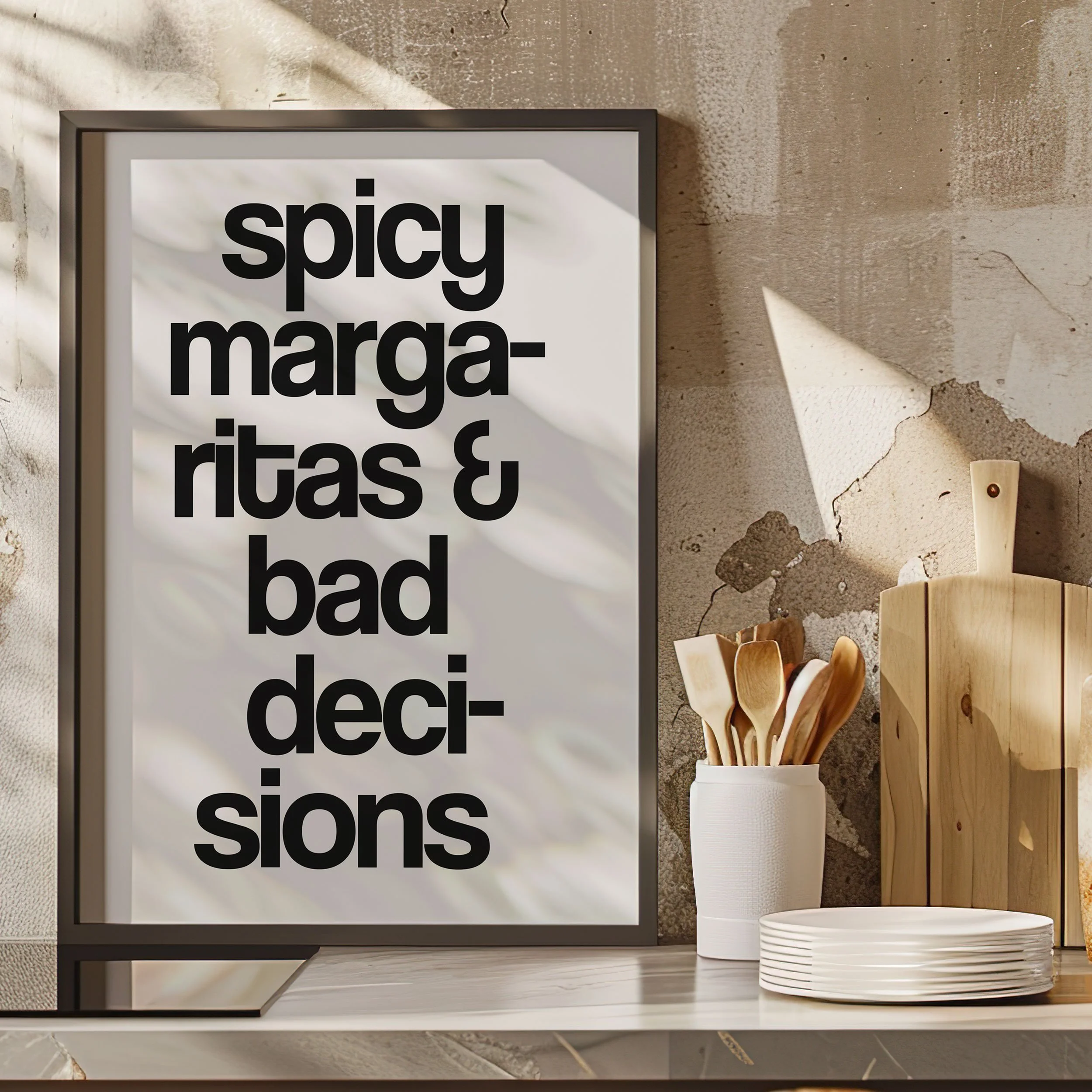 'Spicy Margaritas & Bad Decisions' Art Print