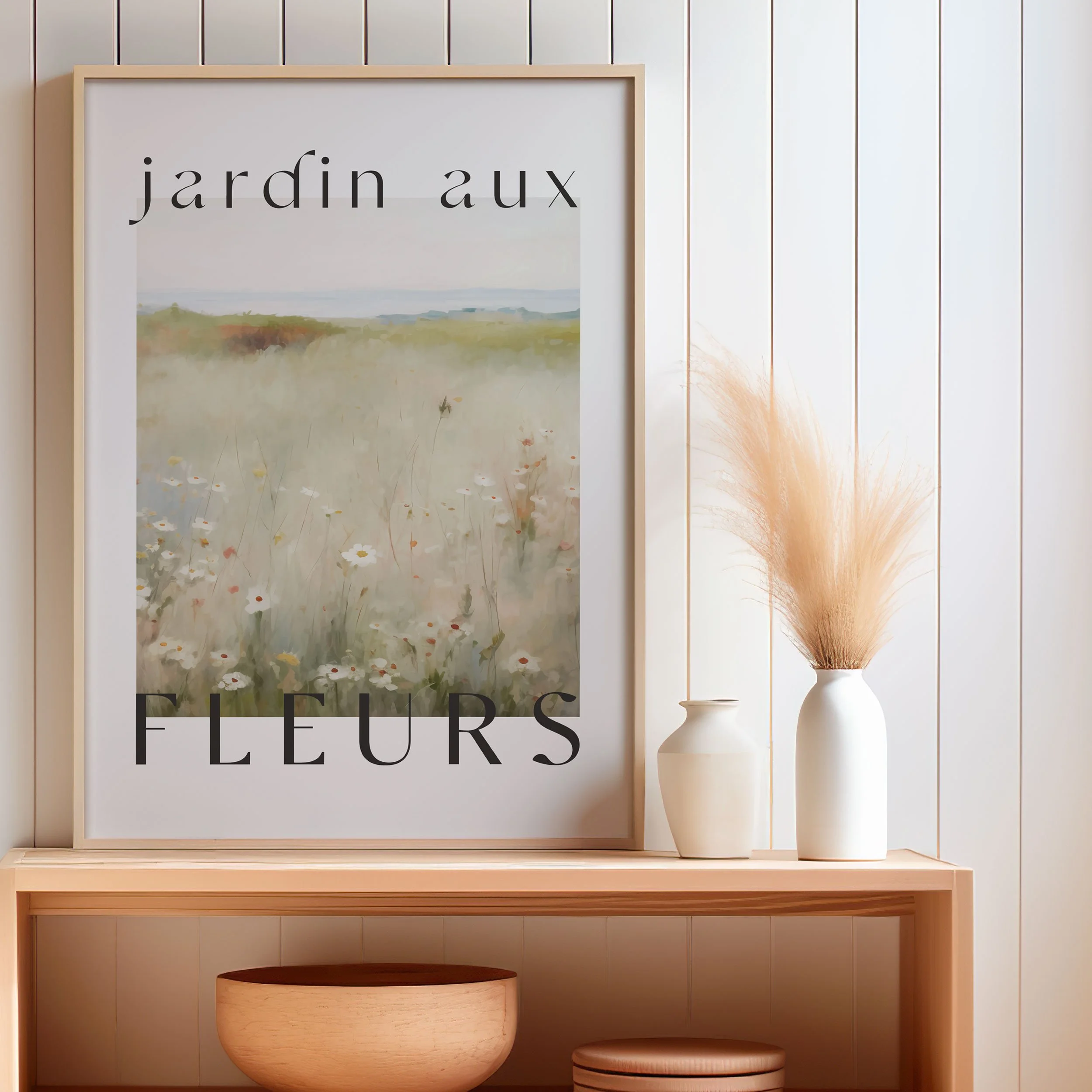 'Jardin Aux Fleurs' Art Print