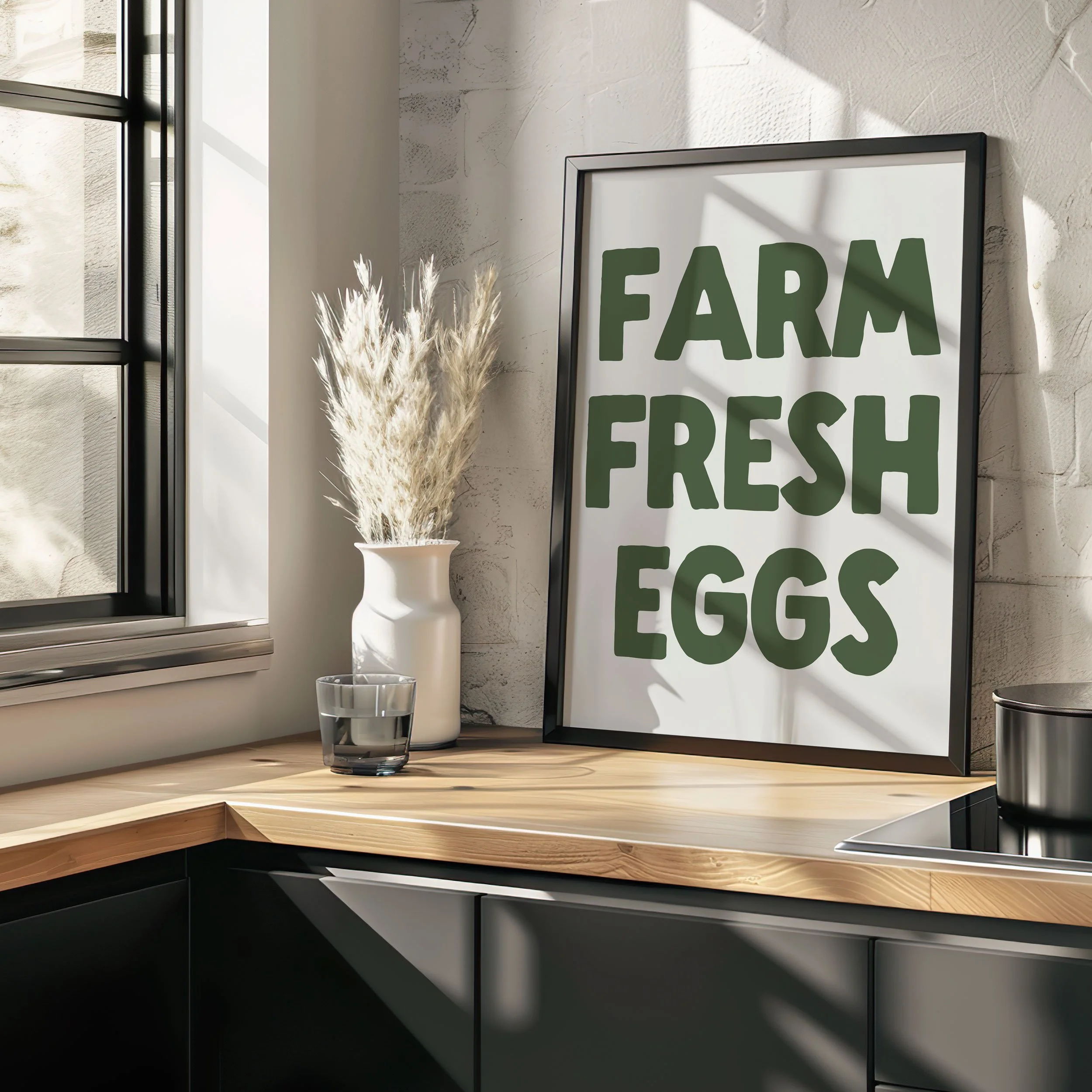 'Farm Fresh Eggs' Art Print