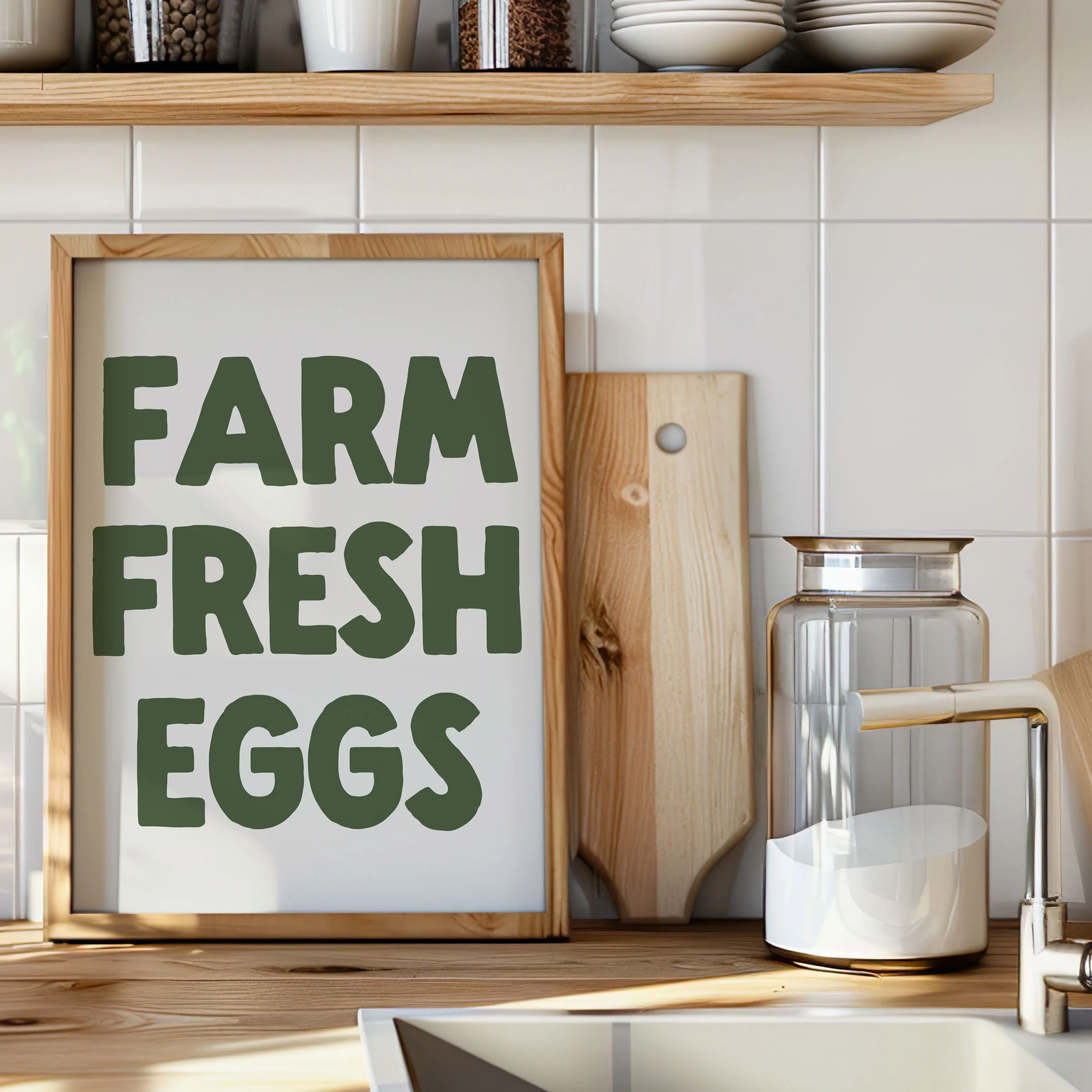 'Farm Fresh Eggs' Art Print