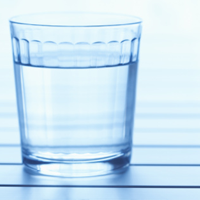 Glass on Clean Water