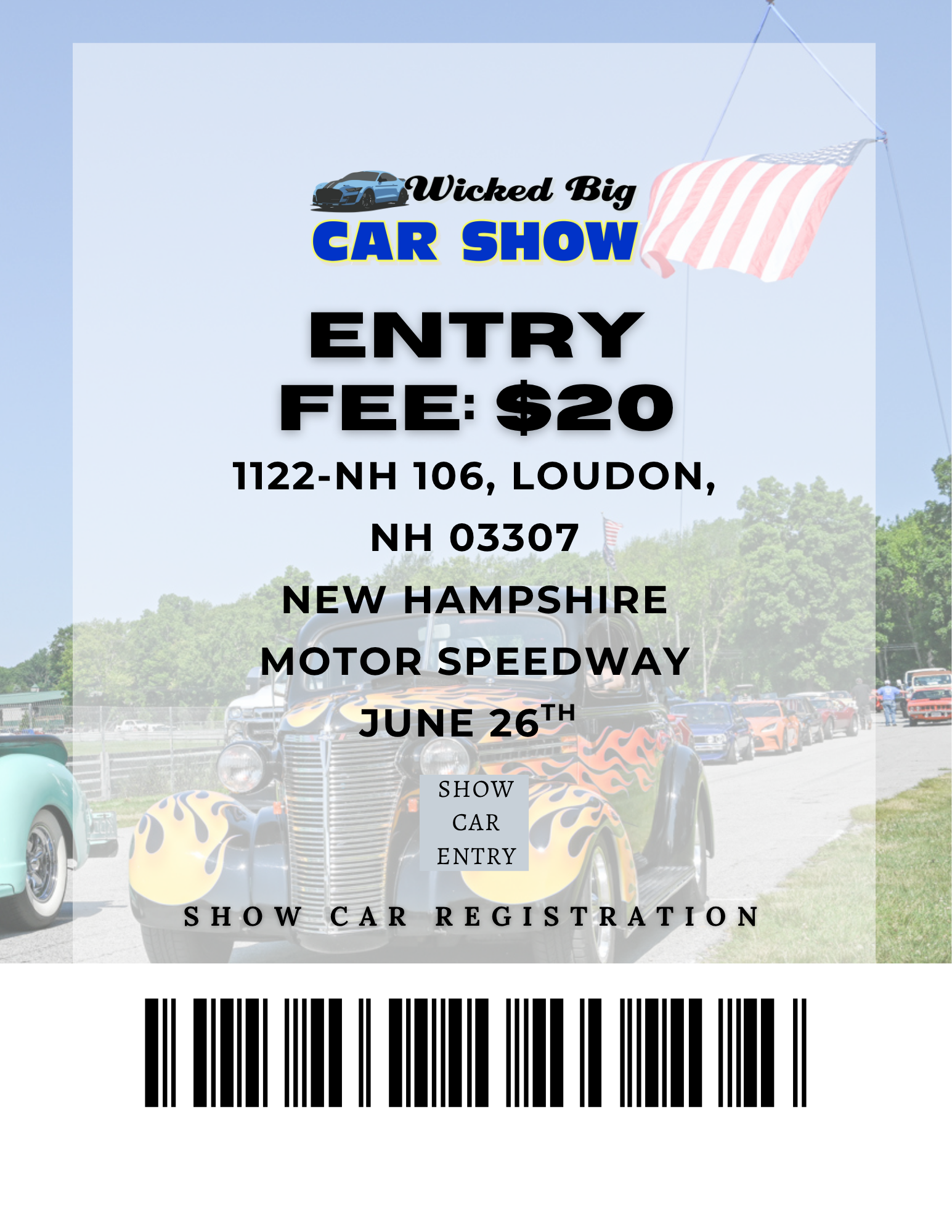 Show Car Entry: June 26th