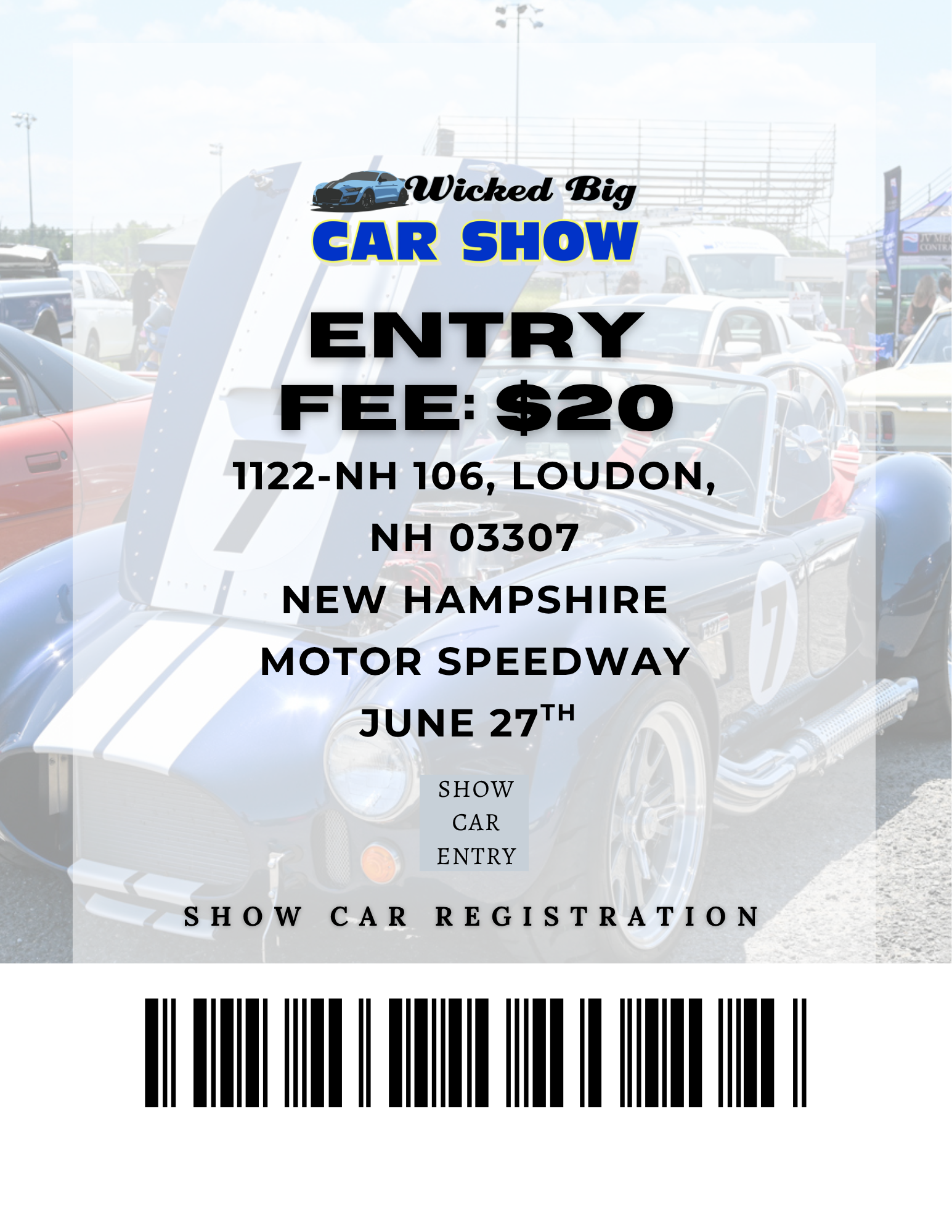 Show Car Entry: June 27th