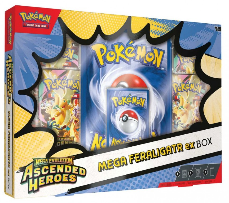 Pokemon - Mega Evolution - Ascended Heroes - Mega Feraligatr ex Box