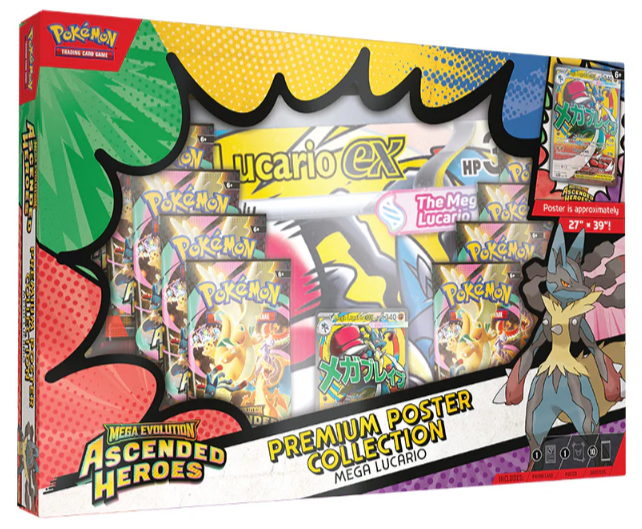 Pokemon - Mega Evolution - Ascended Heroes - Premium Poster Collection - Mega Lucario