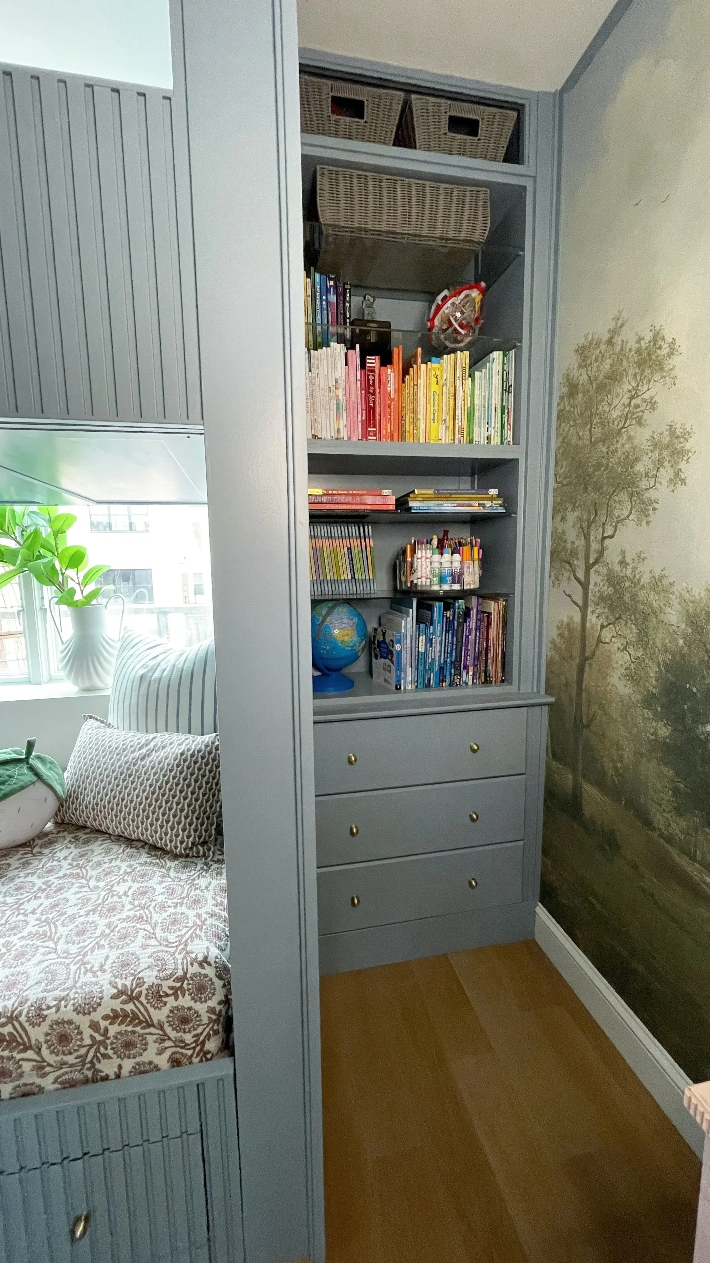 How I Built a DIY Built-In Dresser and Bookcase from a Repurposed Dresser