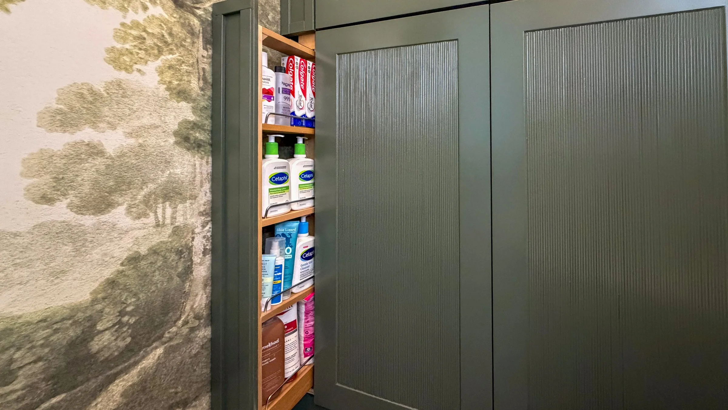 How to Turn a Cabinet Gap Into Hidden Pull-Out Storage