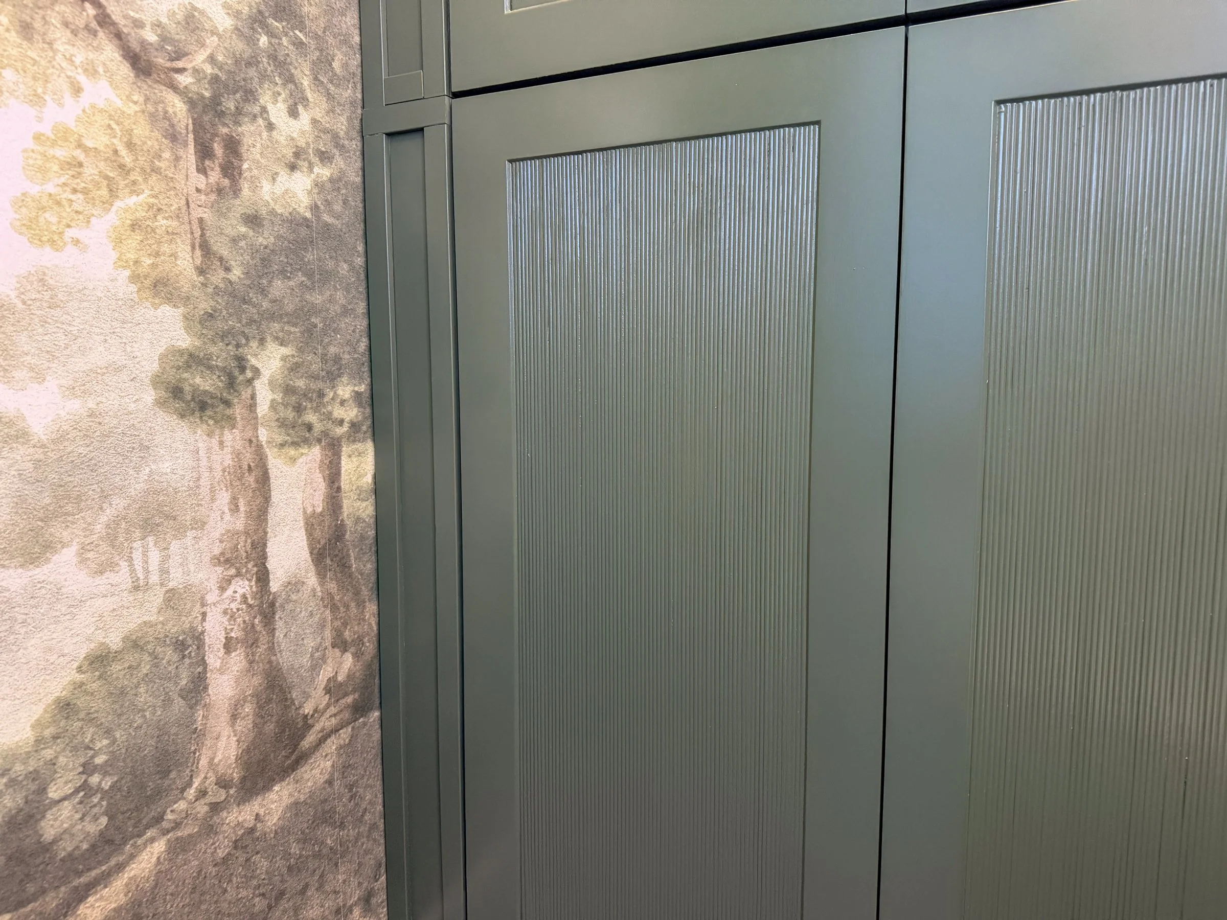 DIY Reeded Cabinet Doors Using Wooden Dowels
