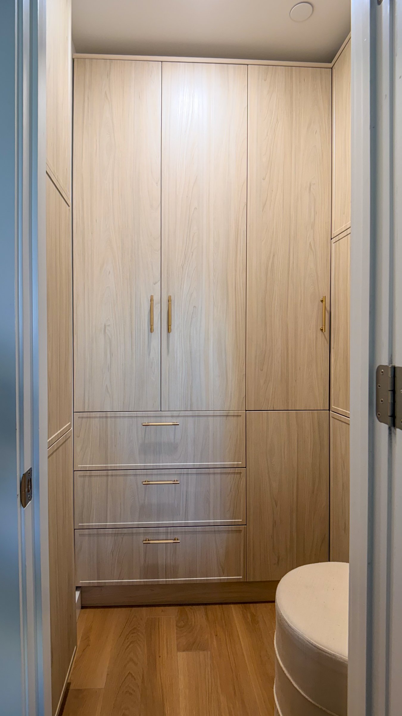 The Smallest Closet, Working the Hardest — IKEA Walk-In Built-In with Semihandmade