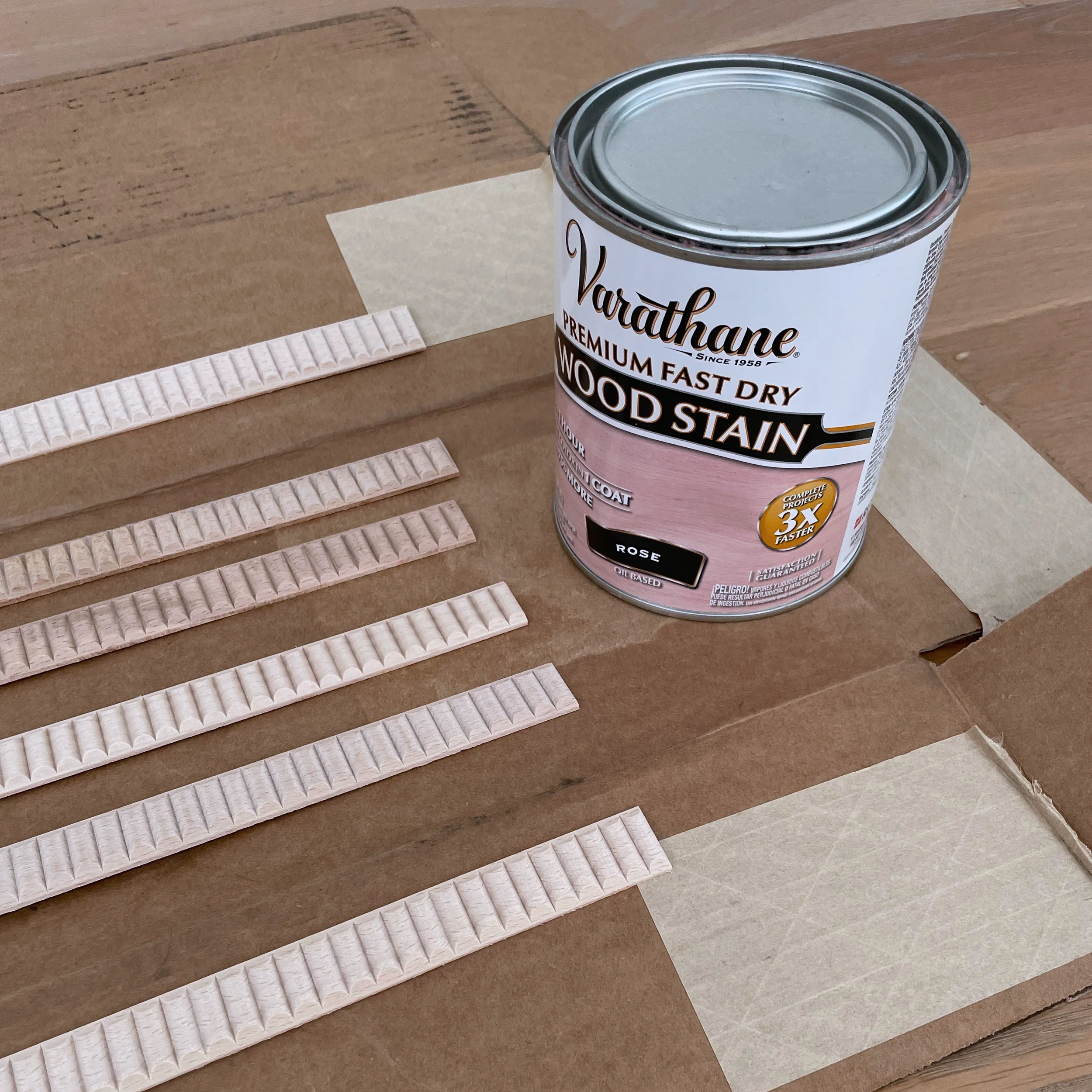 Wood Trim Stained with Varathane