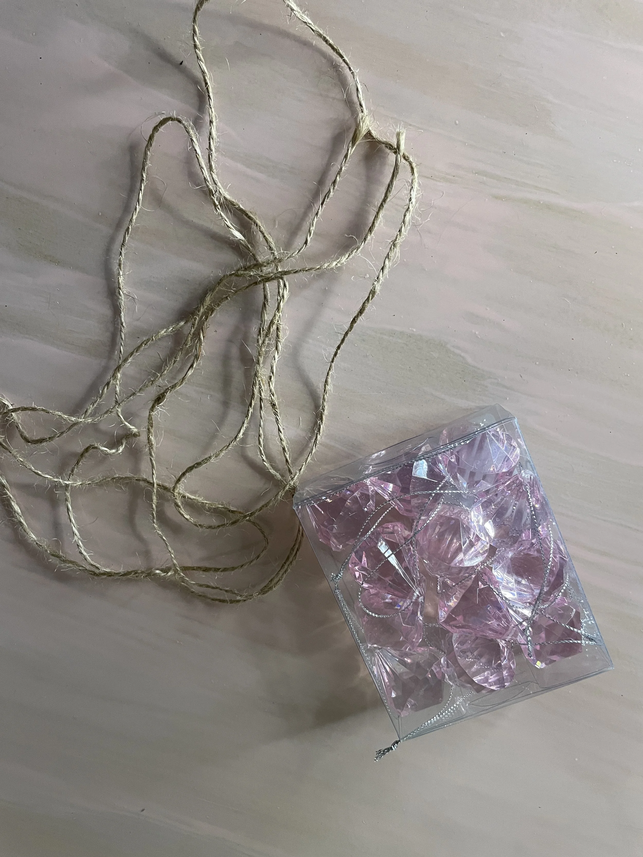 DIY Crystal Gem Garland